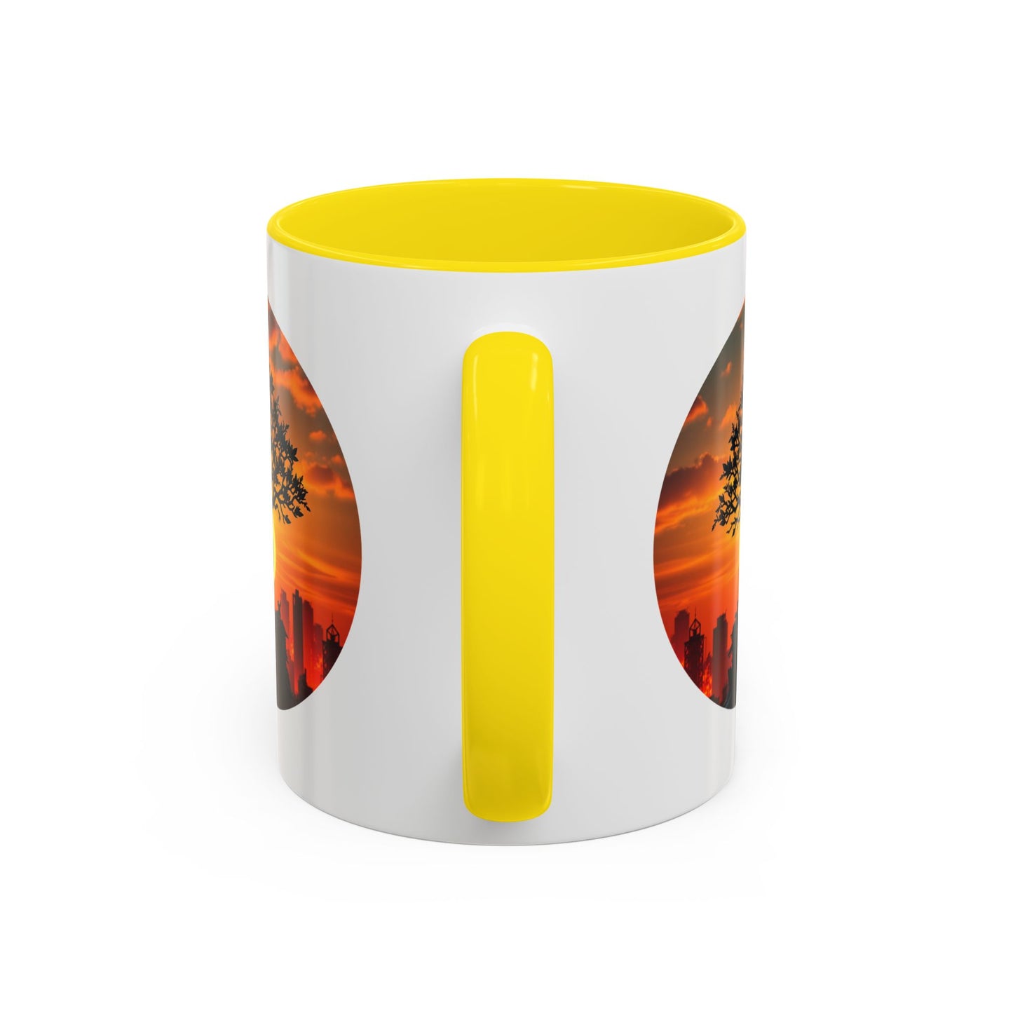 Serene Sunset Tree of Life Accent Coffee Mug - 11oz Perfect for Nature Lovers & Cozy Moments