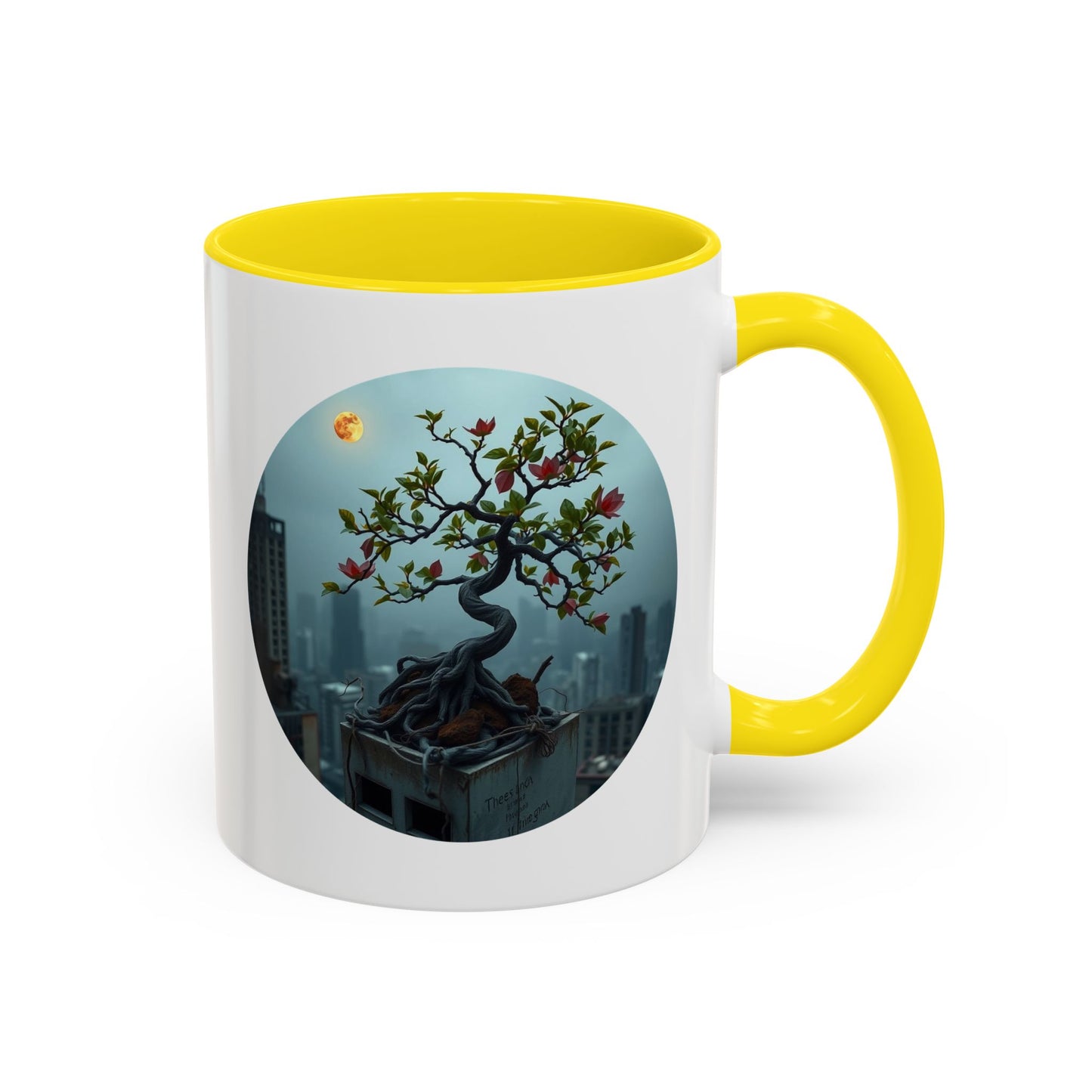 Zen Blossom Tree of Life Accent Coffee Mug - 11oz Perfect for Nature Lovers & Cozy Moments