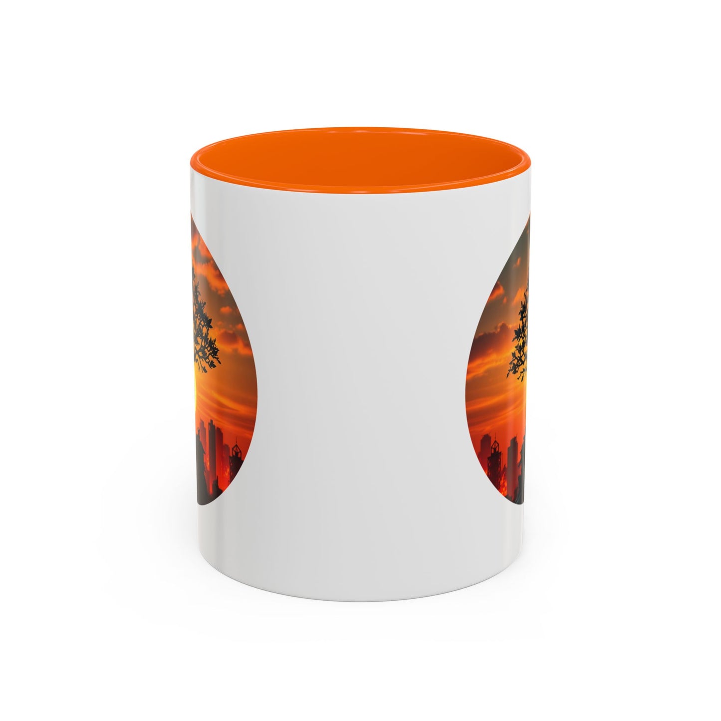 Serene Sunset Tree of Life Accent Coffee Mug - 11oz Perfect for Nature Lovers & Cozy Moments