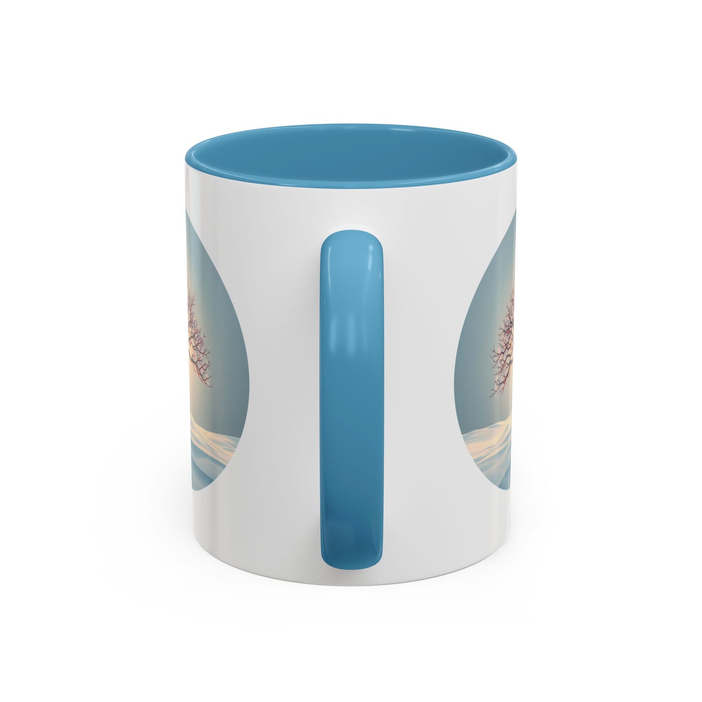 Serene Nature Tree of Life Accent Coffee Mug - 11oz Perfect for Nature Lovers & Cozy Moments