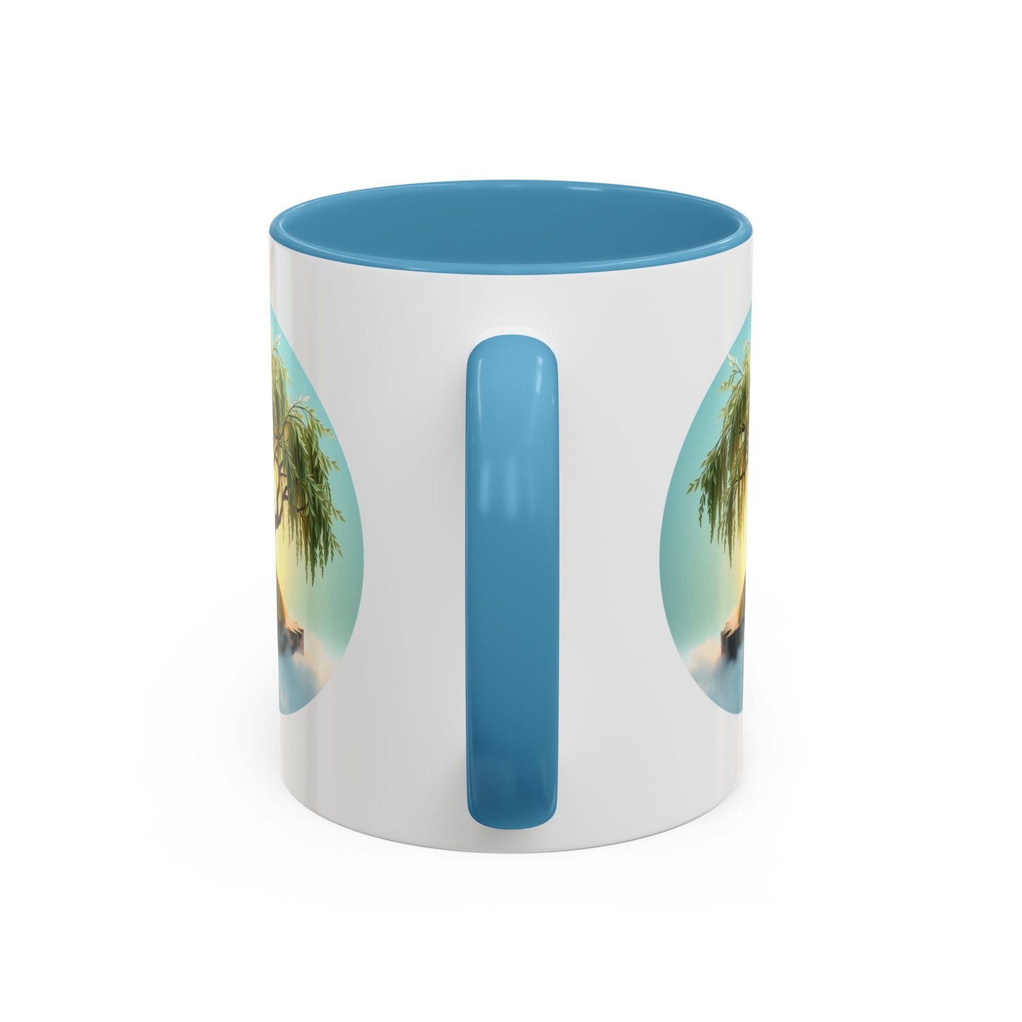 Serene Willow Tree of Life Accent Coffee Mug - 11oz Perfect for Nature Lovers & Cozy Moments