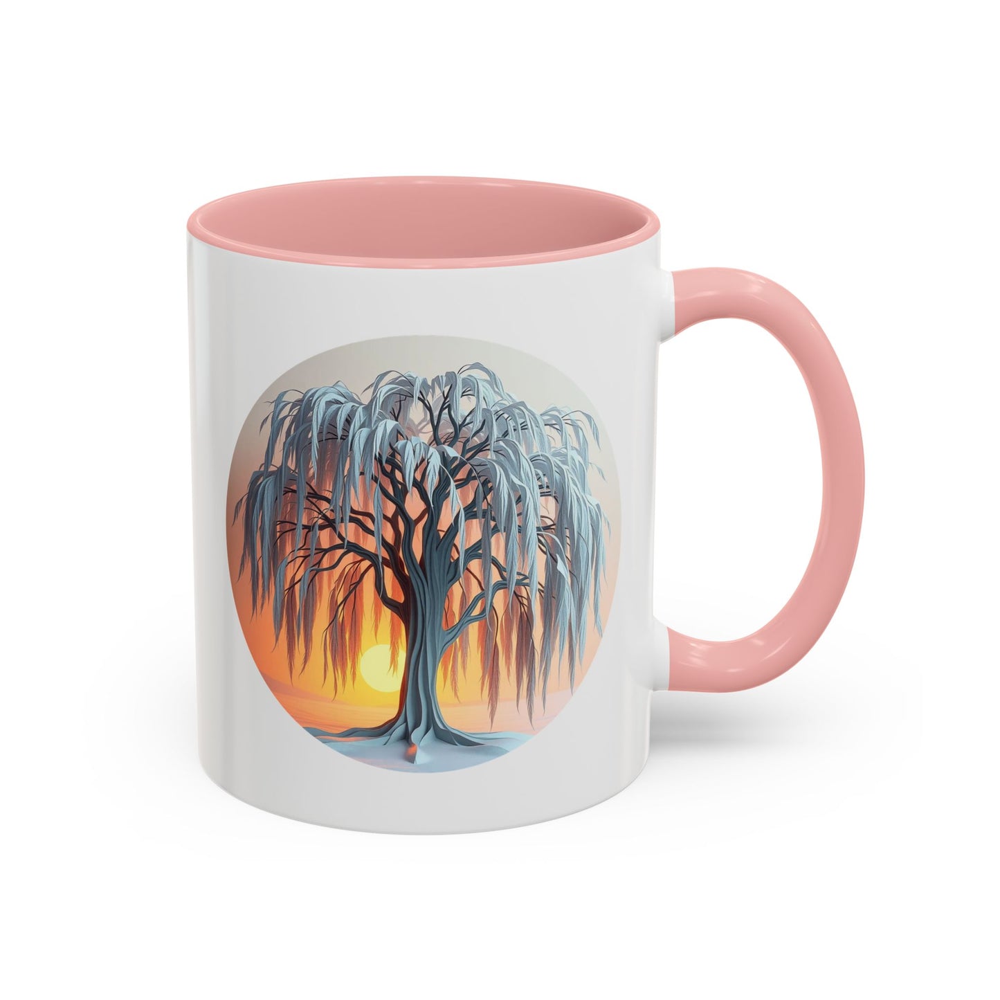 Serene Willow Tree of Life Accent Coffee Mug - 11oz Perfect for Nature Lovers & Cozy Moments