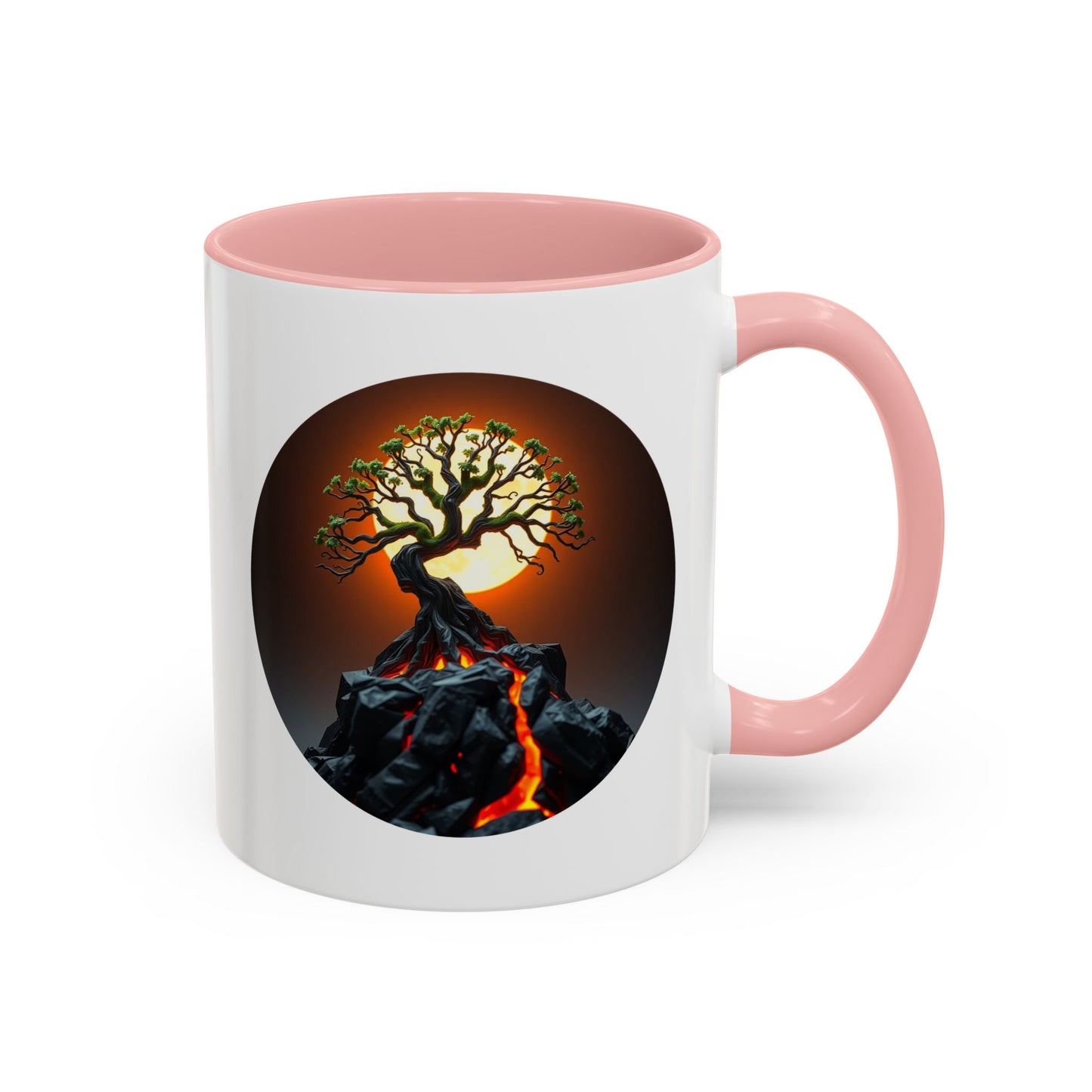 Lava Flow Tree of Life Accent Coffee Mug - 11oz Perfect for Nature Lovers & Cozy Moments