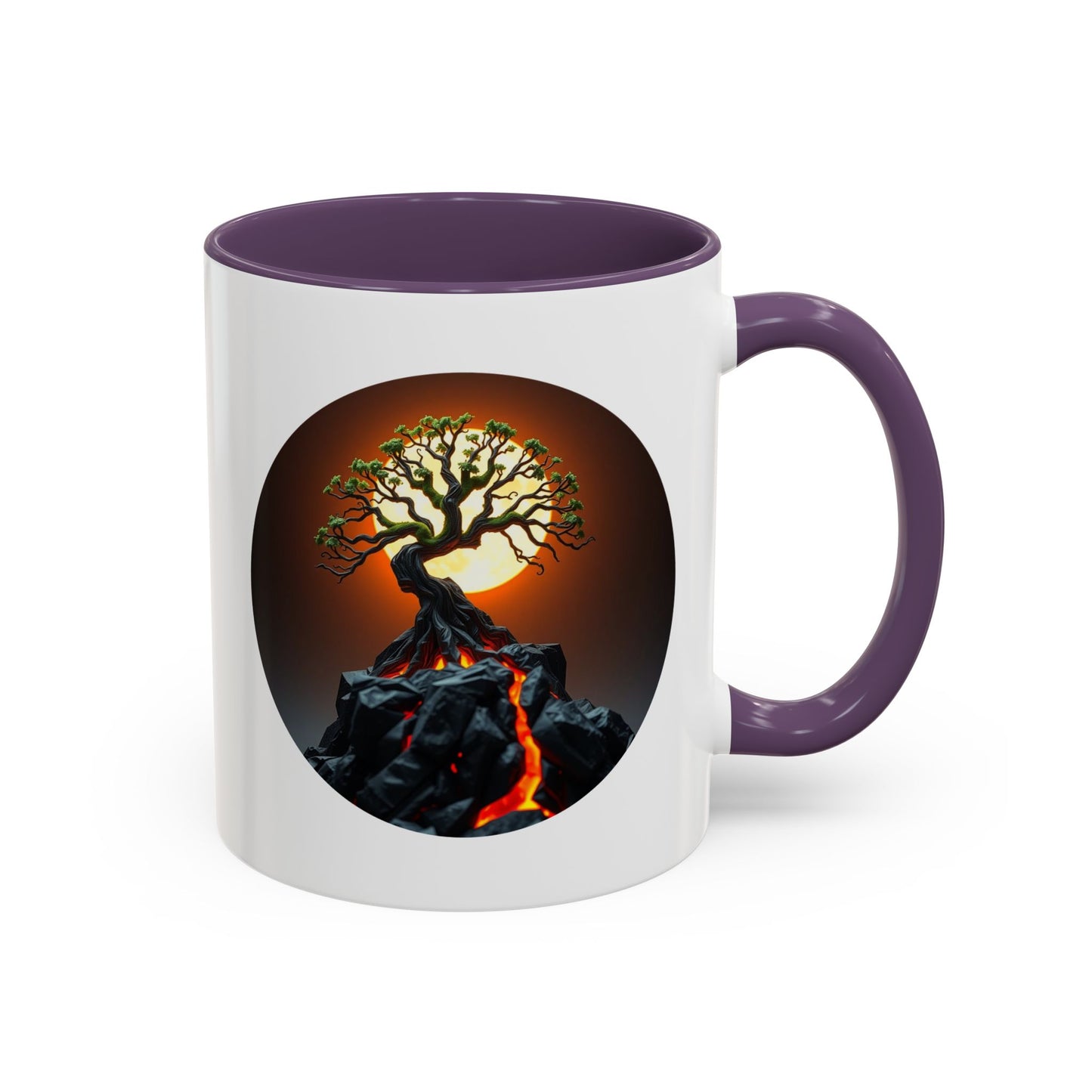 Lava Flow Tree of Life Accent Coffee Mug - 11oz Perfect for Nature Lovers & Cozy Moments