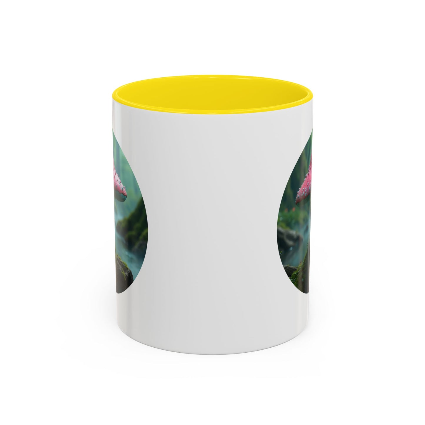 Whimsical Mushroom Accent Coffee Mug - 11oz & 15oz - Perfect for Nature Lovers