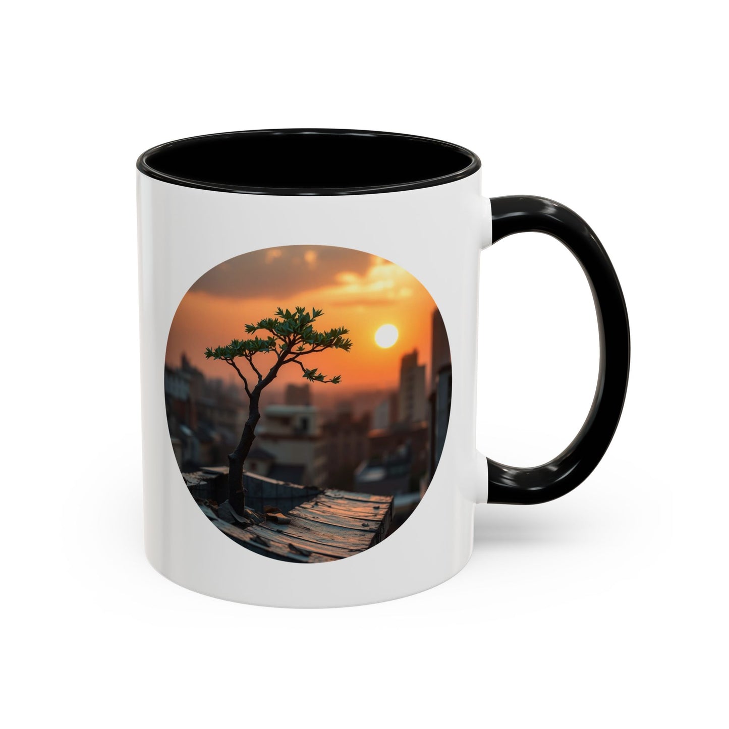 Scenic Sunset Tree of Life Accent Coffee Mug - 11oz Perfect for Nature Lovers & Cozy Moments