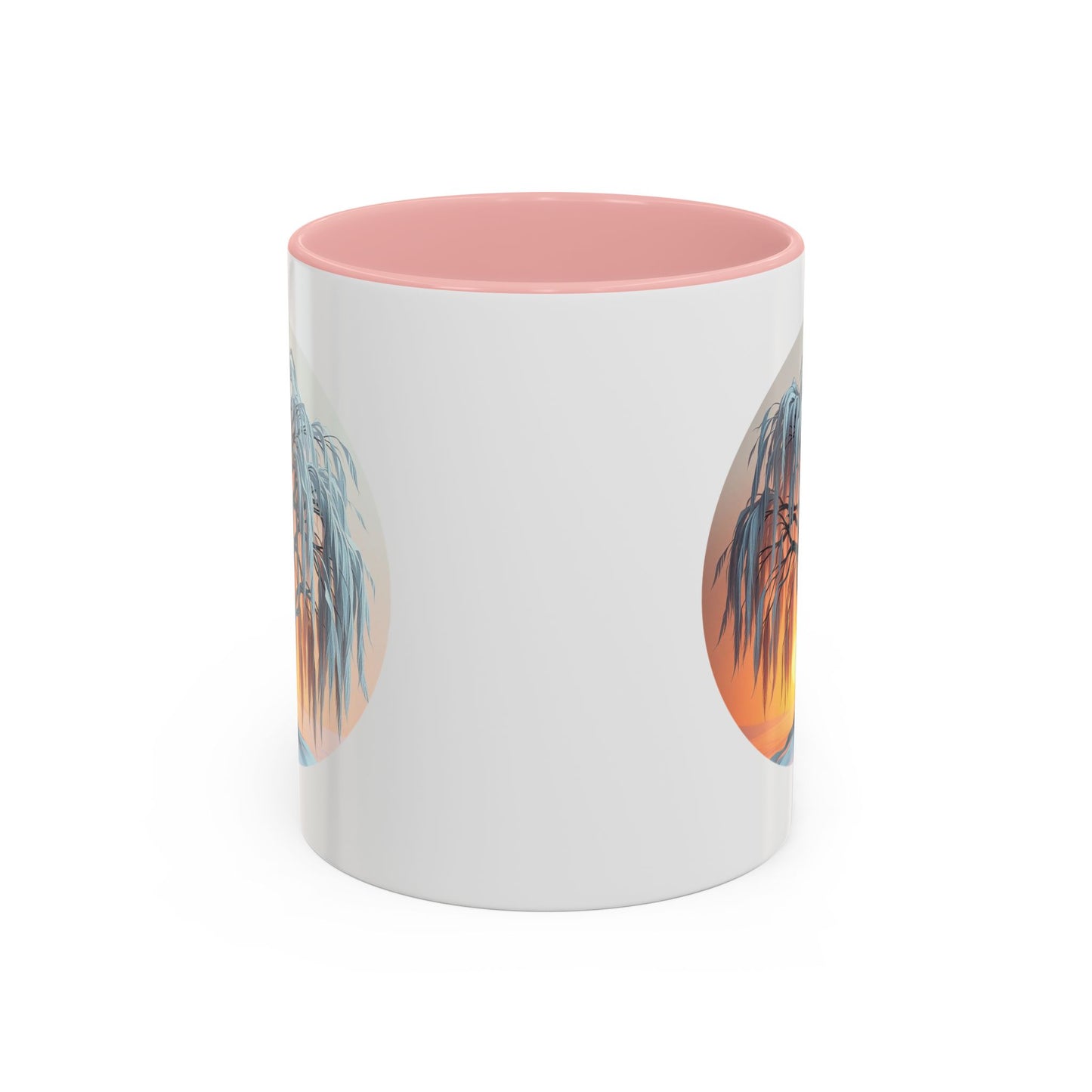 Serene Willow Tree of Life Accent Coffee Mug - 11oz Perfect for Nature Lovers & Cozy Moments