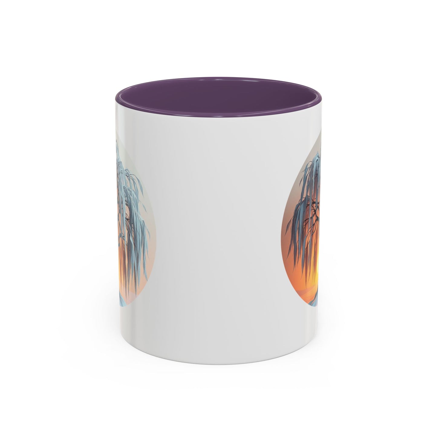 Serene Willow Tree of Life Accent Coffee Mug - 11oz Perfect for Nature Lovers & Cozy Moments