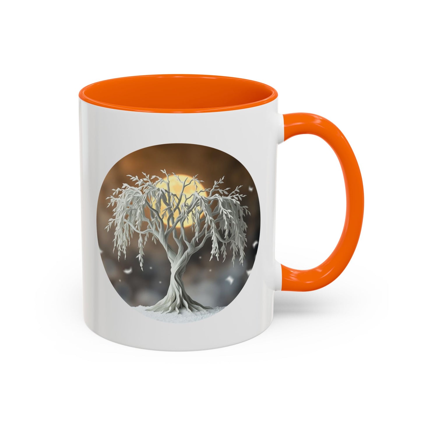 Mystical Tree of Life Accent Coffee Mug - 11oz Perfect for Nature Lovers & Cozy Moments