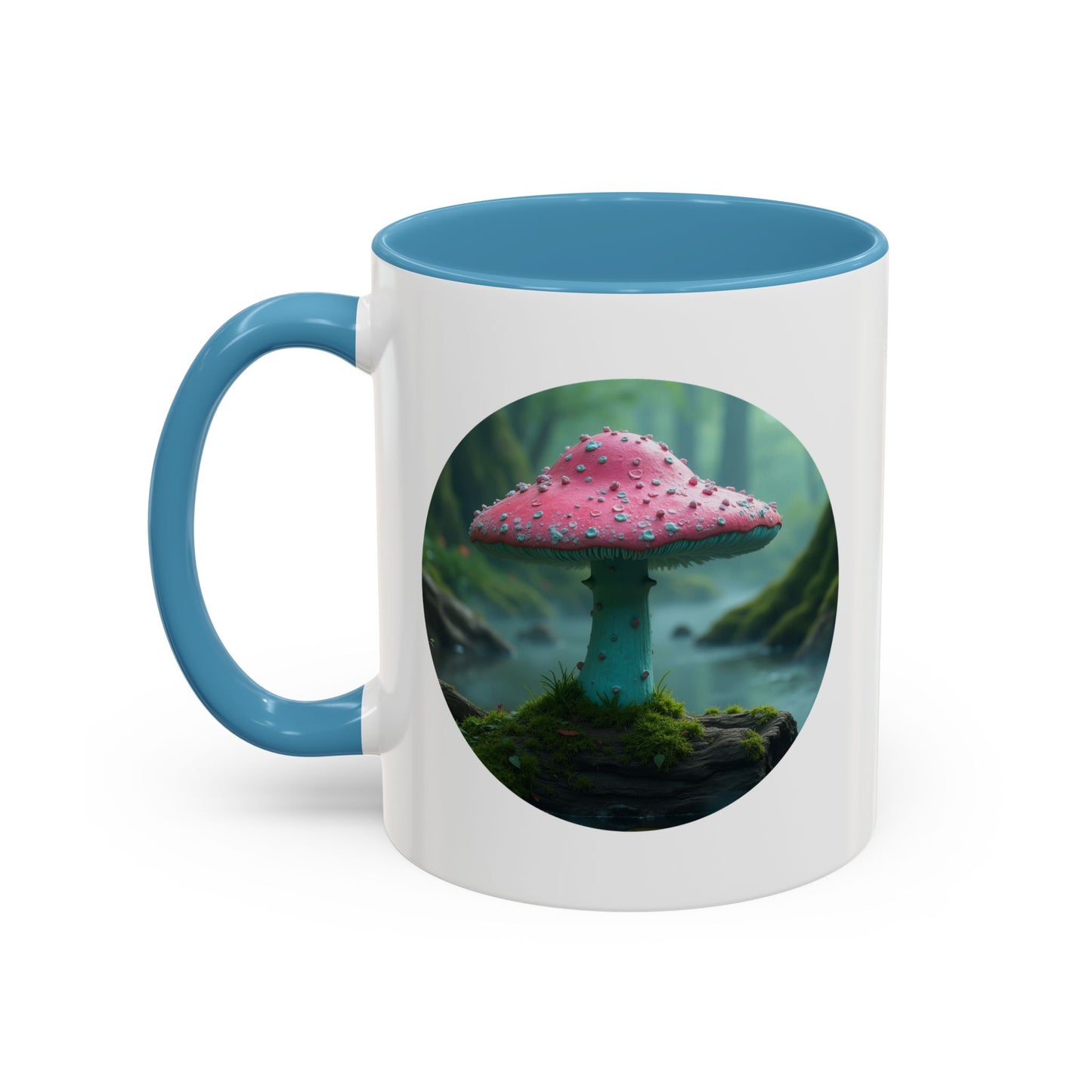 Whimsical Mushroom Accent Coffee Mug - 11oz & 15oz - Perfect for Nature Lovers
