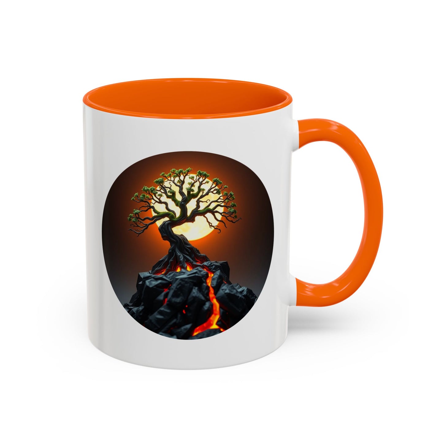 Lava Flow Tree of Life Accent Coffee Mug - 11oz Perfect for Nature Lovers & Cozy Moments