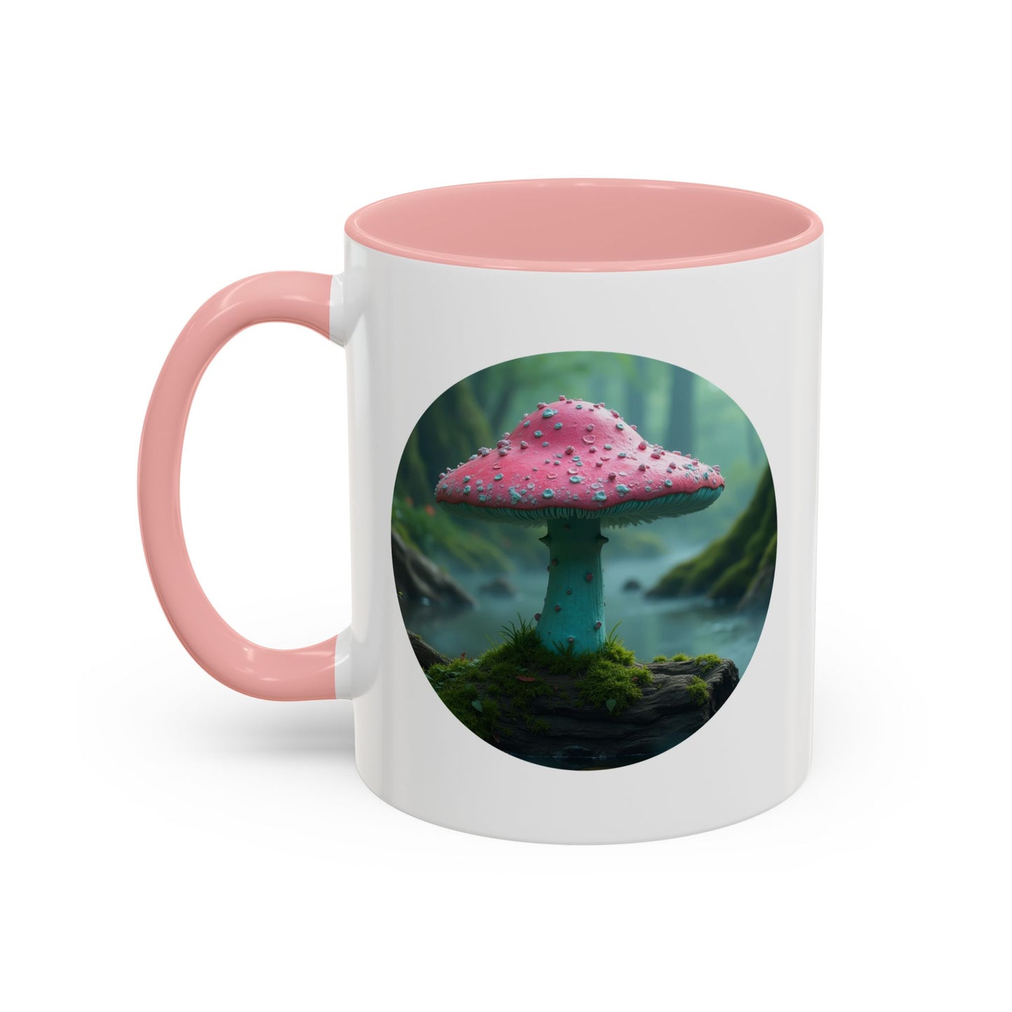 Whimsical Mushroom Accent Coffee Mug - 11oz & 15oz - Perfect for Nature Lovers