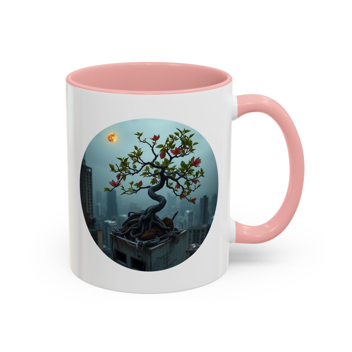 Zen Blossom Tree of Life Accent Coffee Mug - 11oz Perfect for Nature Lovers & Cozy Moments
