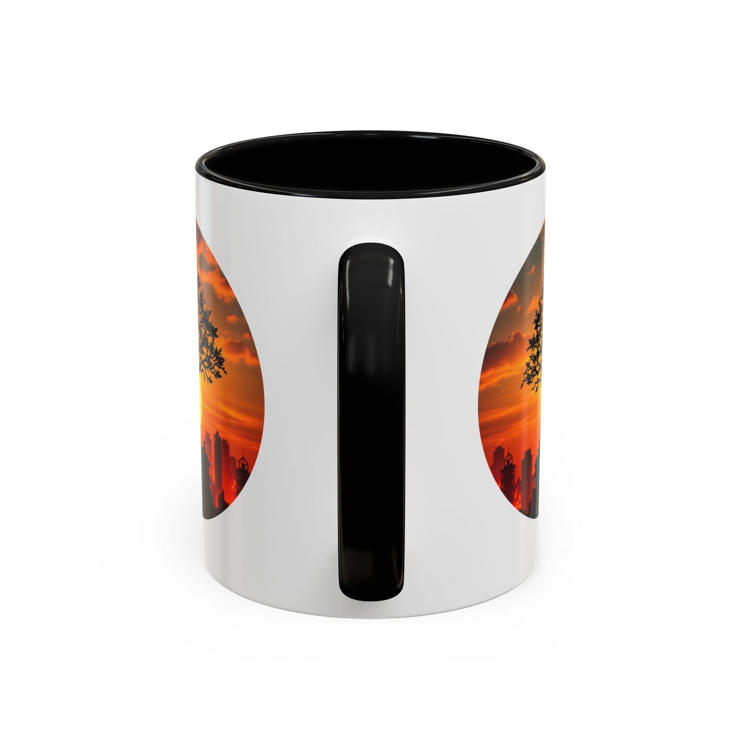 Serene Sunset Tree of Life Accent Coffee Mug - 11oz Perfect for Nature Lovers & Cozy Moments