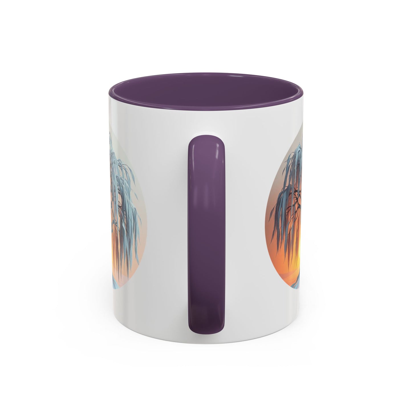 Serene Willow Tree of Life Accent Coffee Mug - 11oz Perfect for Nature Lovers & Cozy Moments