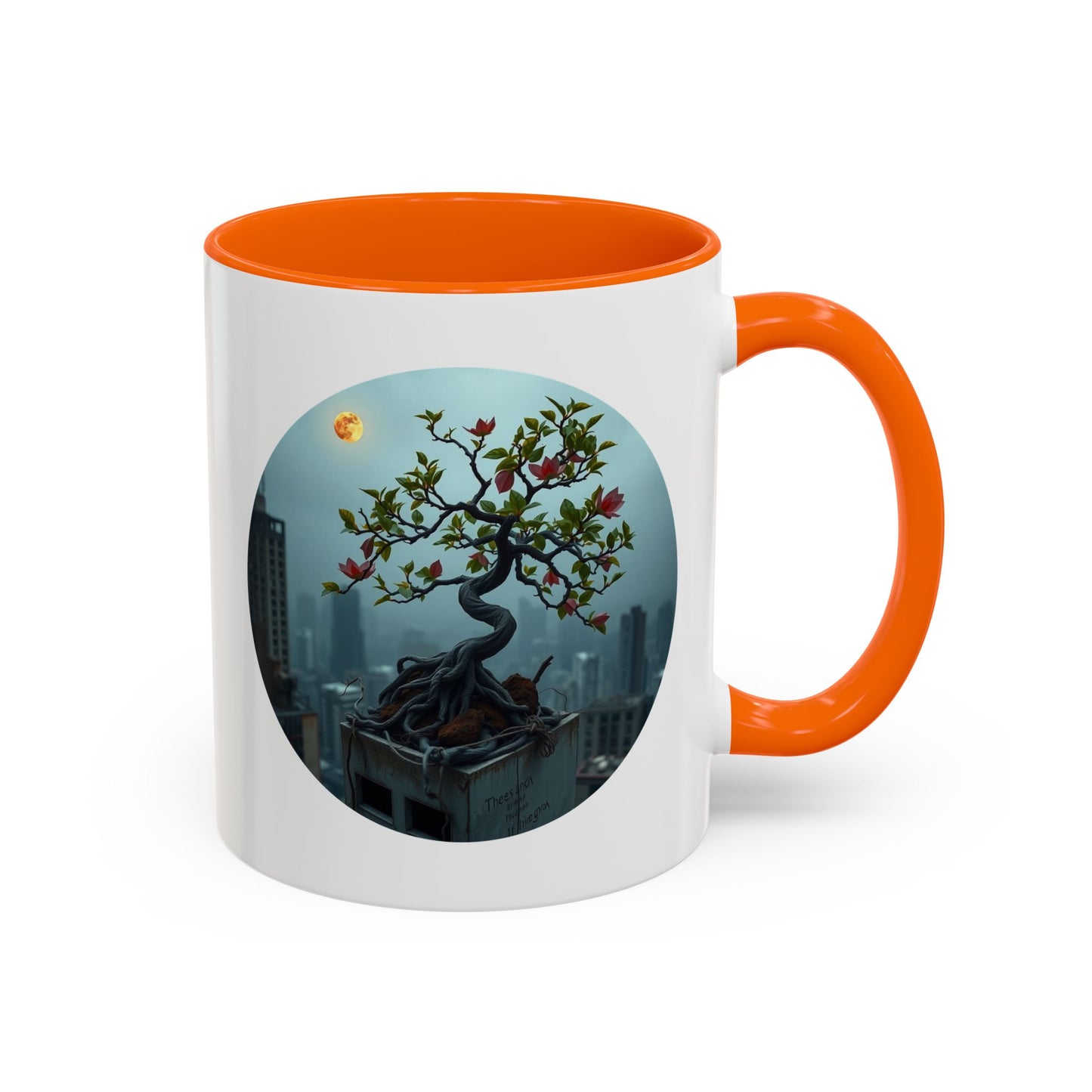 Zen Blossom Tree of Life Accent Coffee Mug - 11oz Perfect for Nature Lovers & Cozy Moments