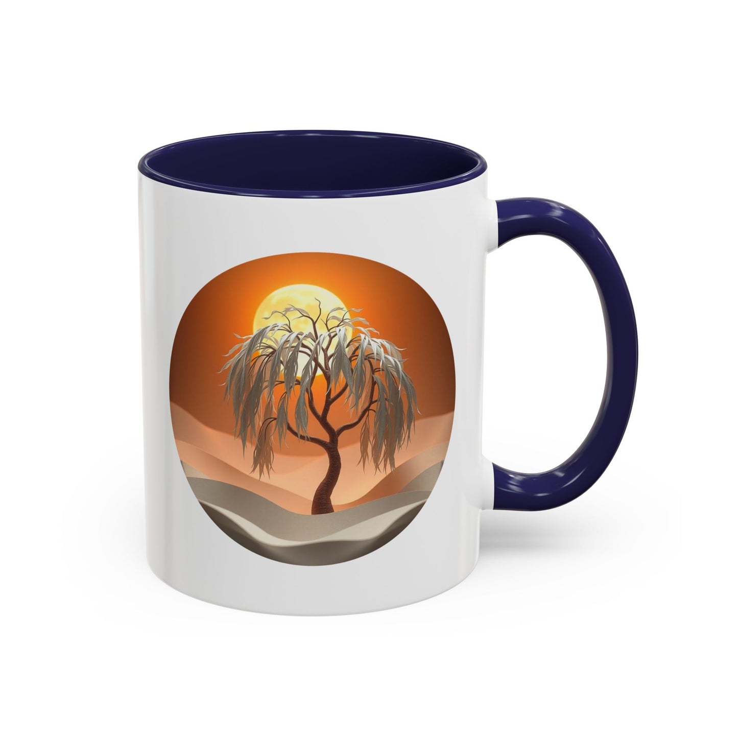 Snow Bank Tree of Life Accent Coffee Mug - 11oz Perfect for Nature Lovers & Cozy Moments