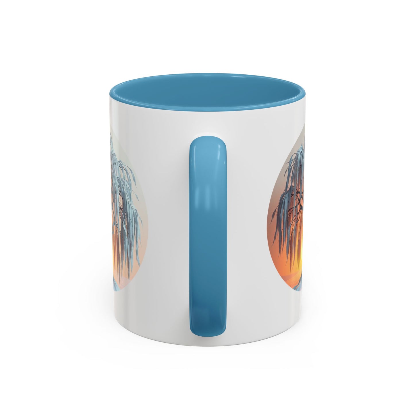 Serene Willow Tree of Life Accent Coffee Mug - 11oz Perfect for Nature Lovers & Cozy Moments