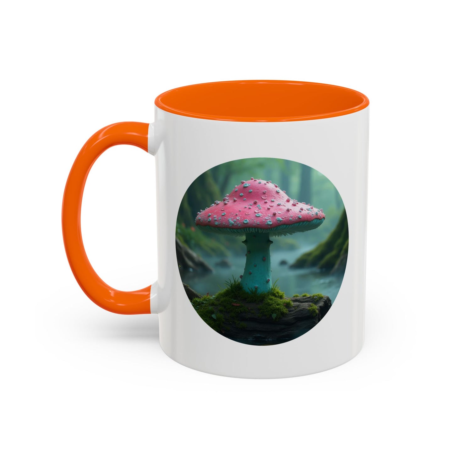 Whimsical Mushroom Accent Coffee Mug - 11oz & 15oz - Perfect for Nature Lovers
