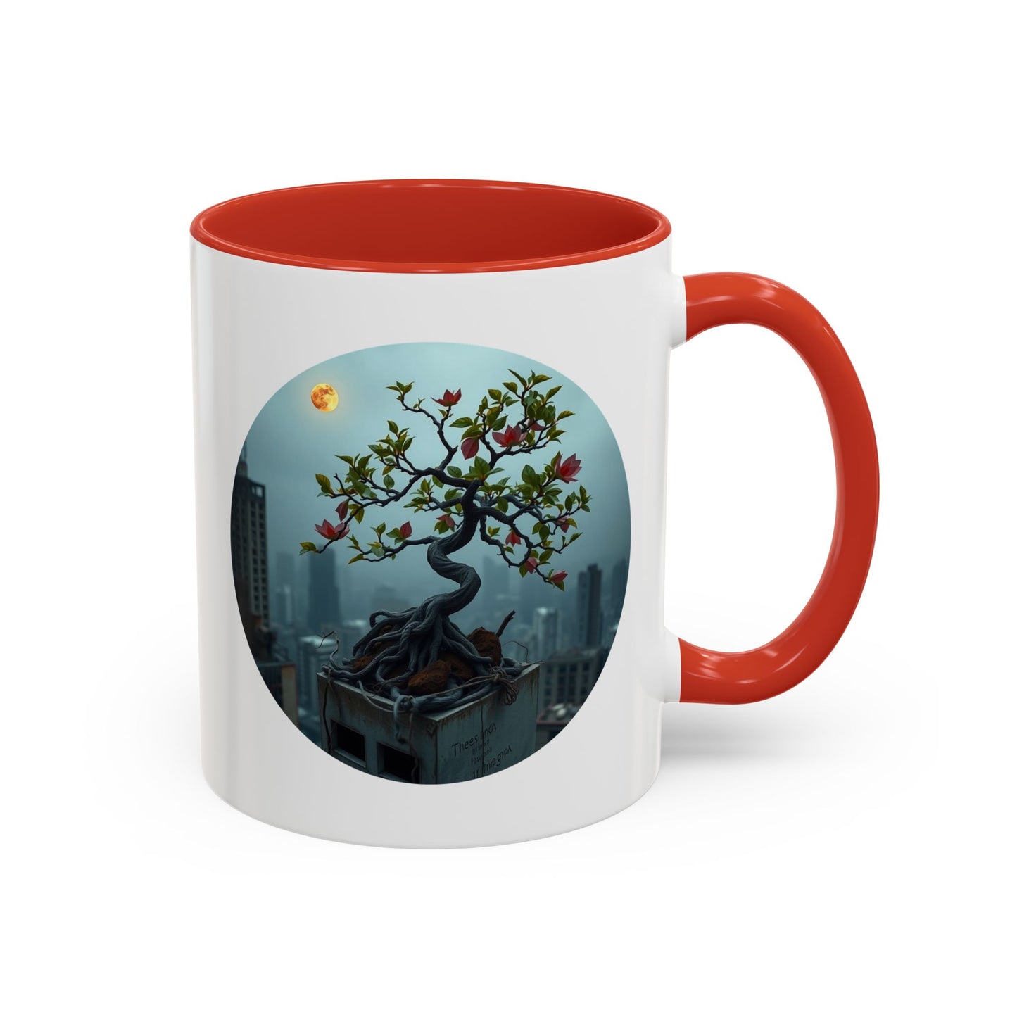Zen Blossom Tree of Life Accent Coffee Mug - 11oz Perfect for Nature Lovers & Cozy Moments