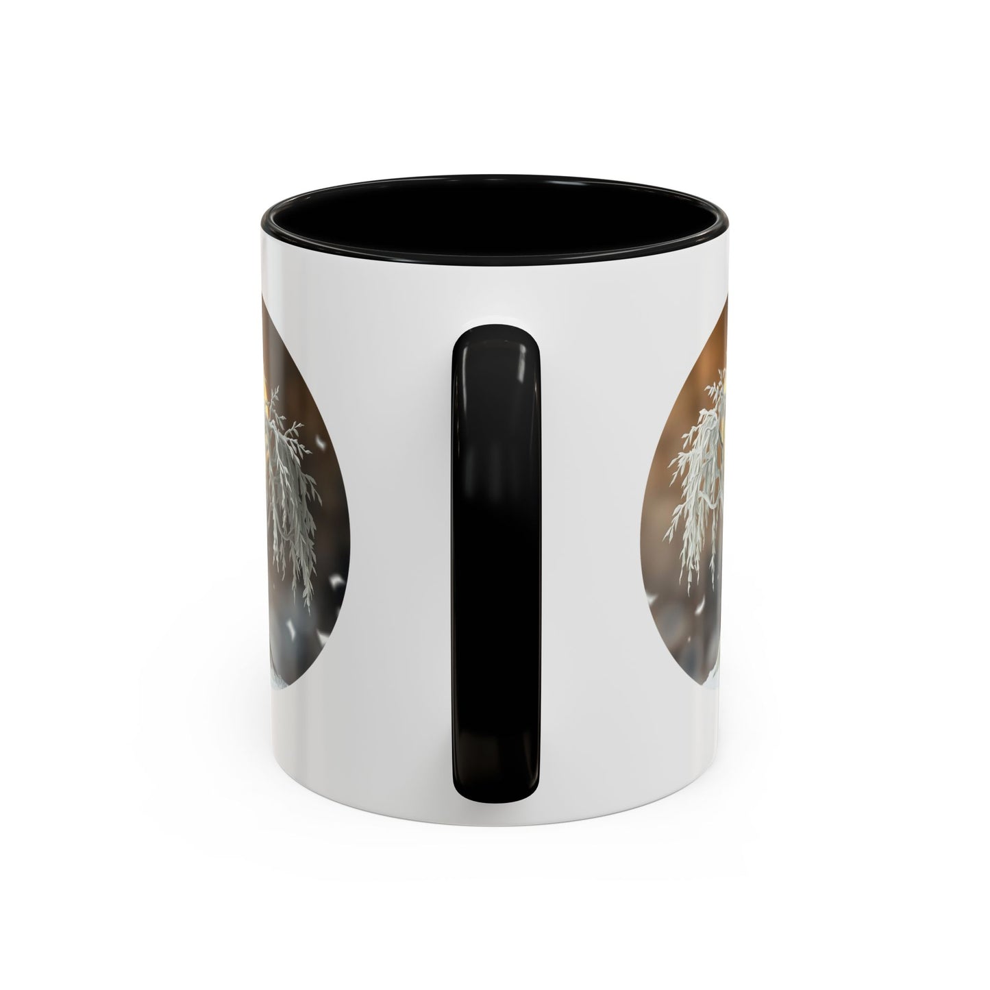 Hoar Frost Tree of Life Accent Coffee Mug - 11oz Perfect for Nature Lovers & Cozy Moments
