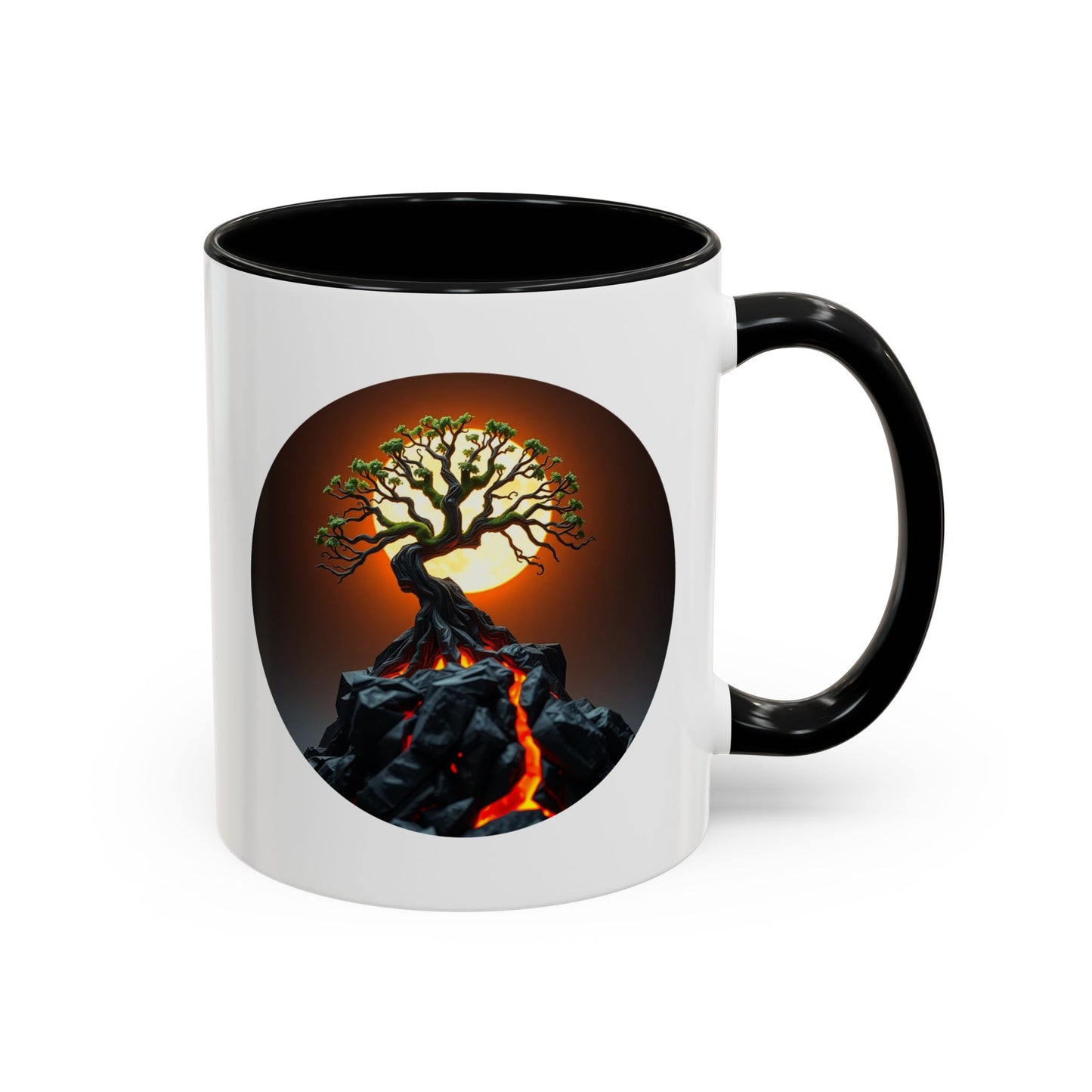Lava Flow Tree of Life Accent Coffee Mug - 11oz Perfect for Nature Lovers & Cozy Moments