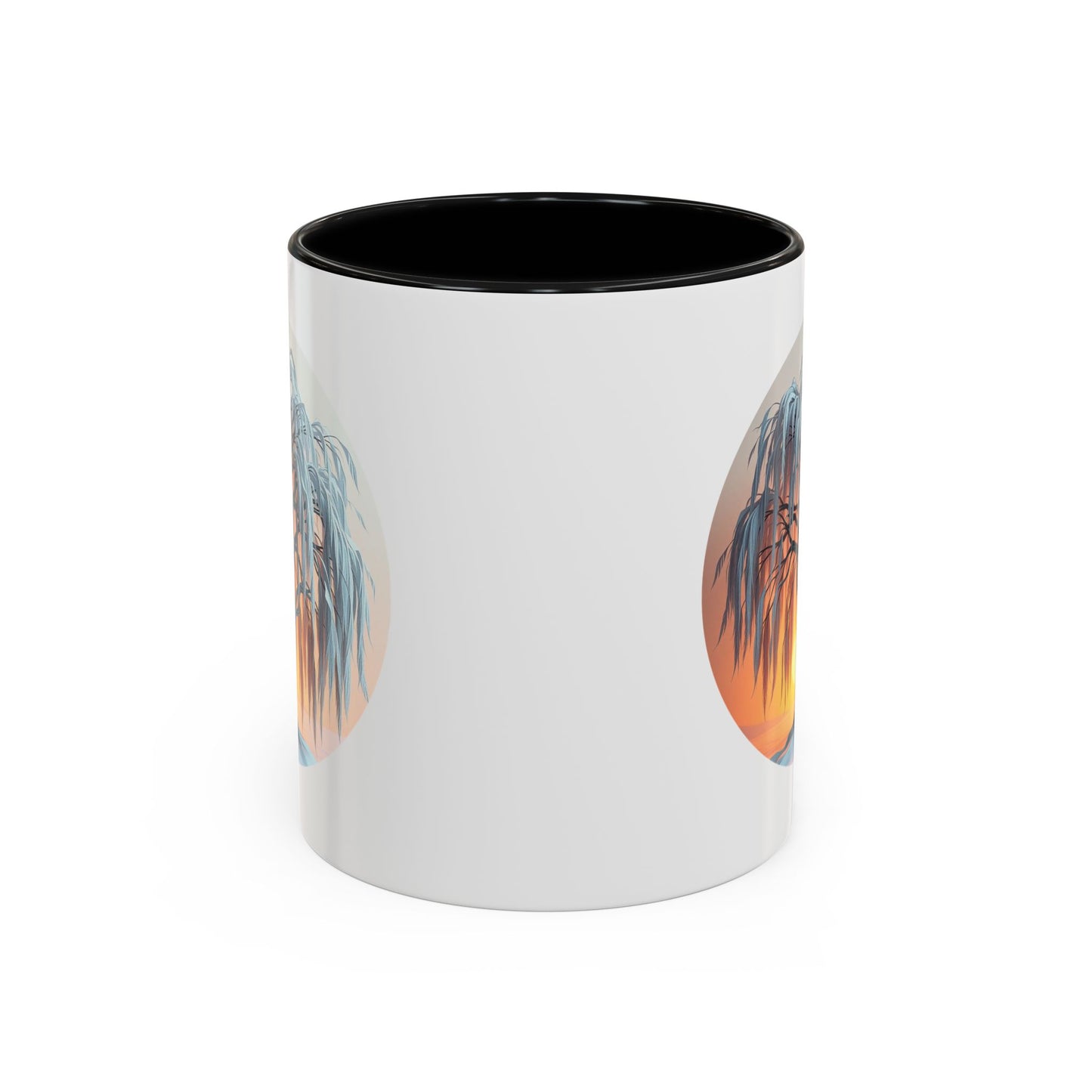Serene Willow Tree of Life Accent Coffee Mug - 11oz Perfect for Nature Lovers & Cozy Moments