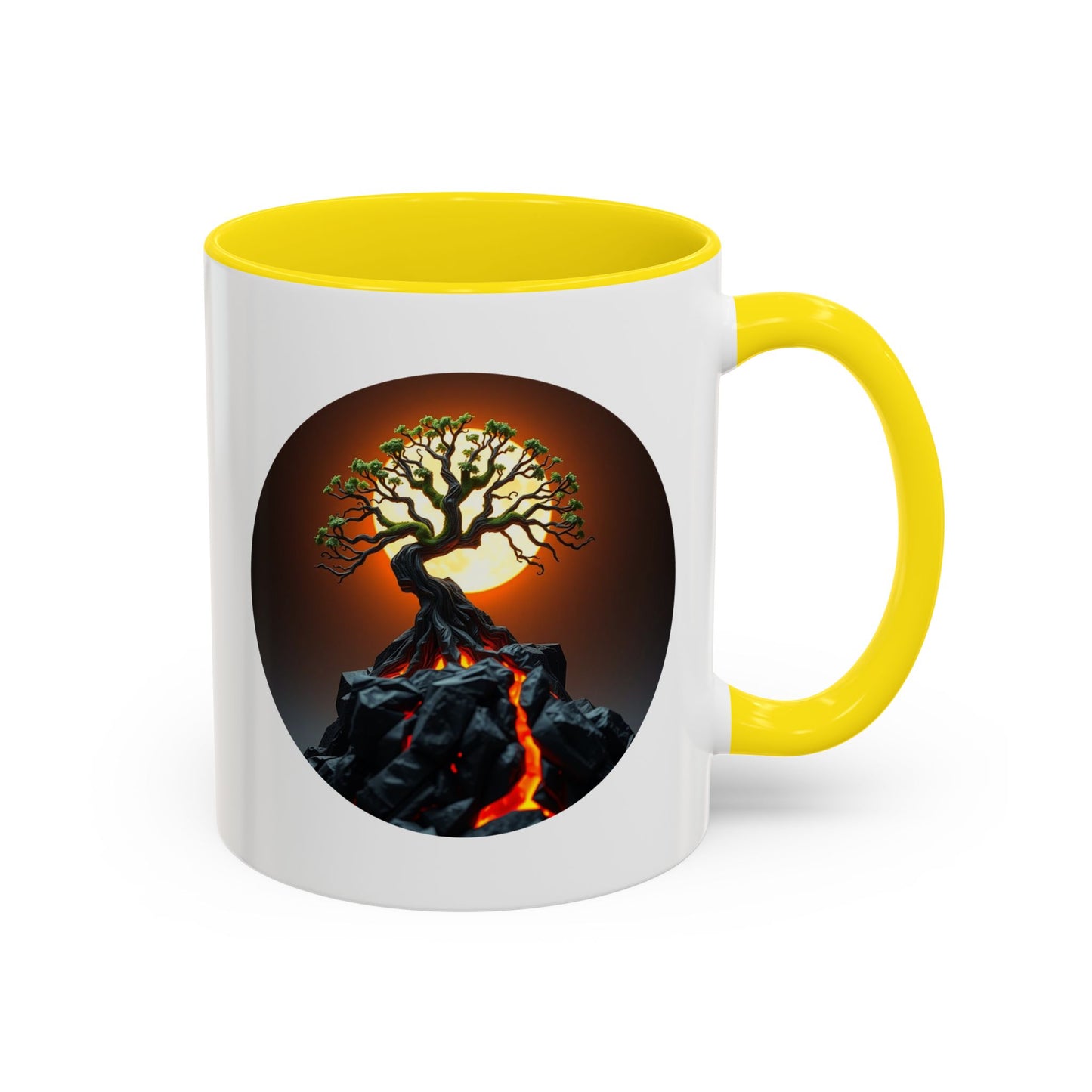 Lava Flow Tree of Life Accent Coffee Mug - 11oz Perfect for Nature Lovers & Cozy Moments