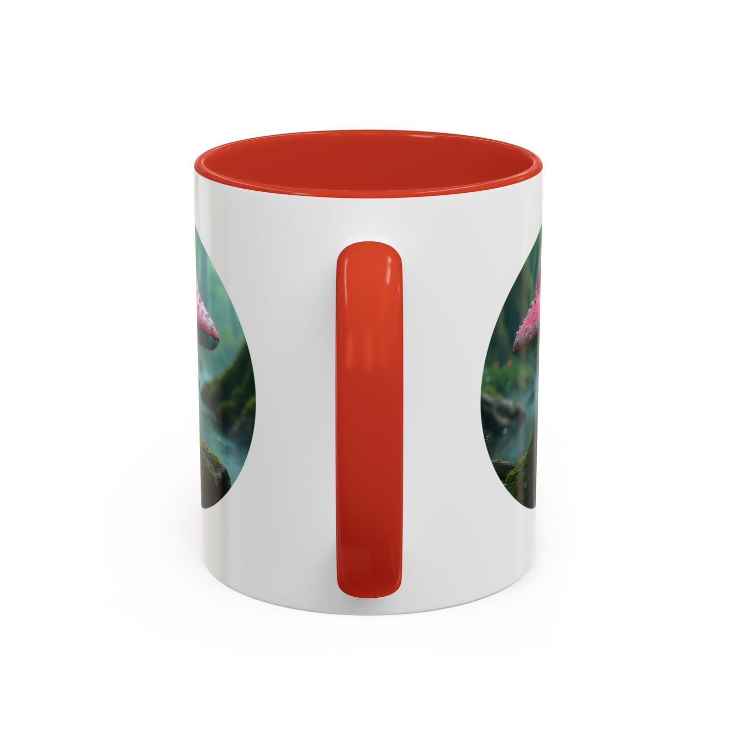 Whimsical Mushroom Accent Coffee Mug - 11oz & 15oz - Perfect for Nature Lovers
