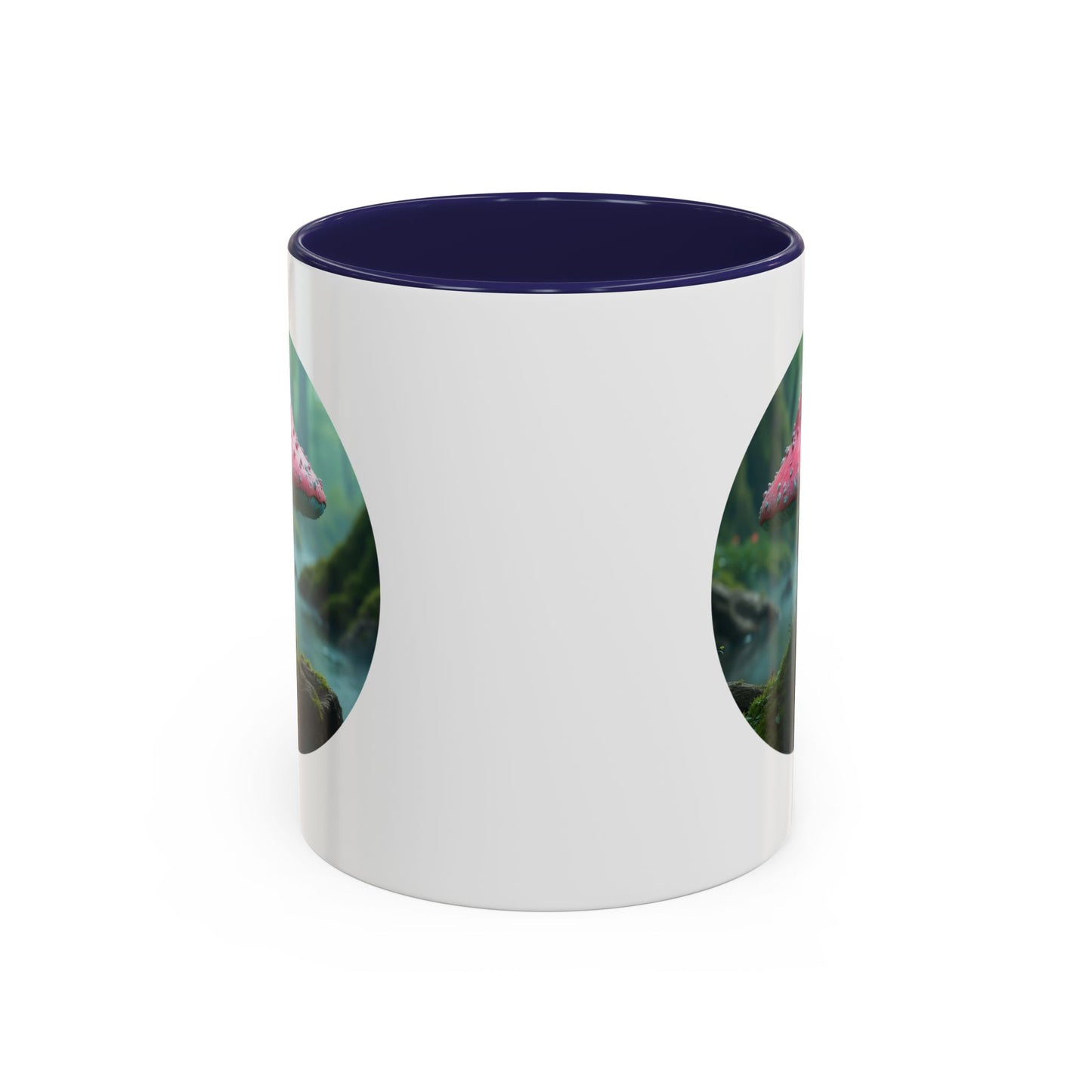 Whimsical Mushroom Accent Coffee Mug - 11oz & 15oz - Perfect for Nature Lovers