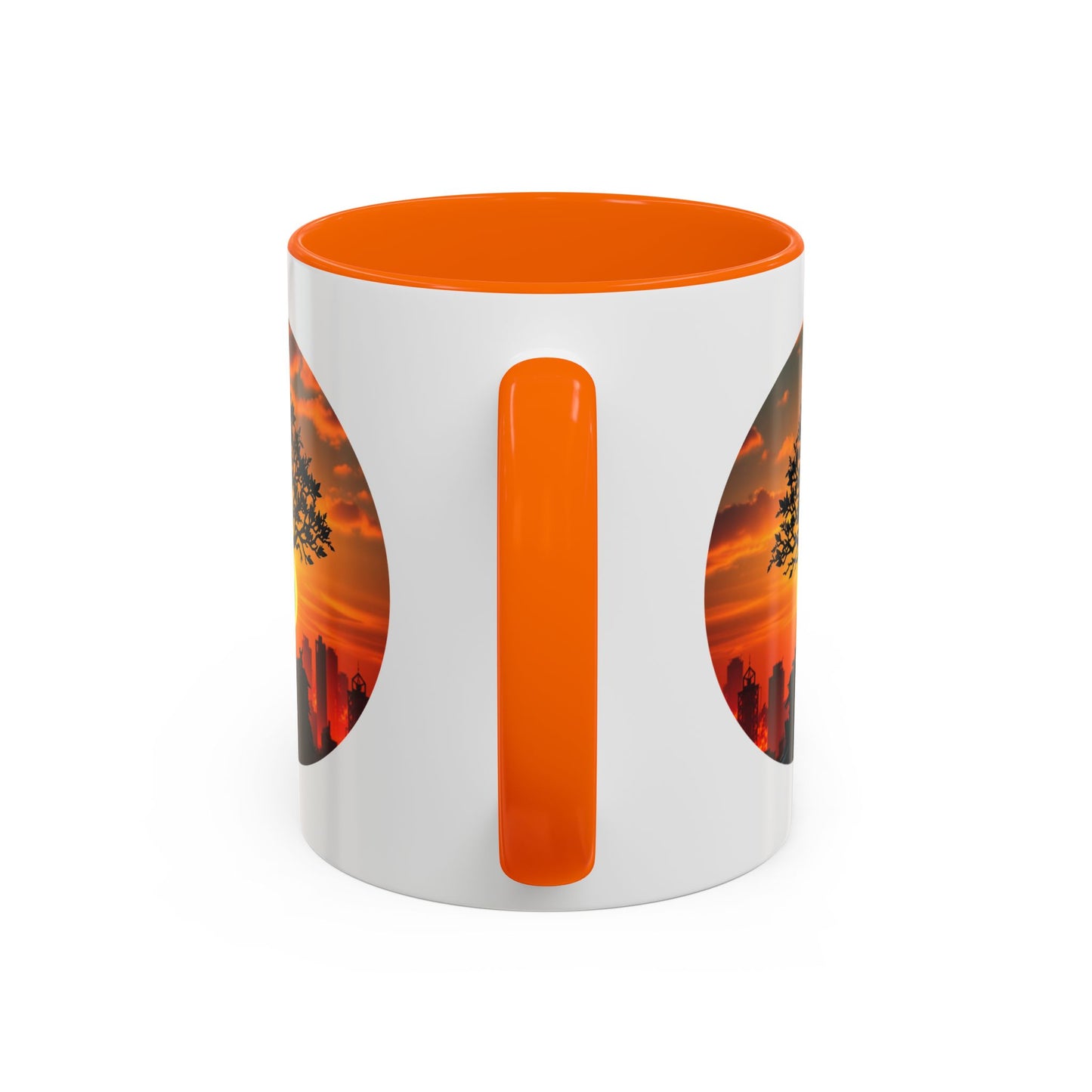 Serene Sunset Tree of Life Accent Coffee Mug - 11oz Perfect for Nature Lovers & Cozy Moments