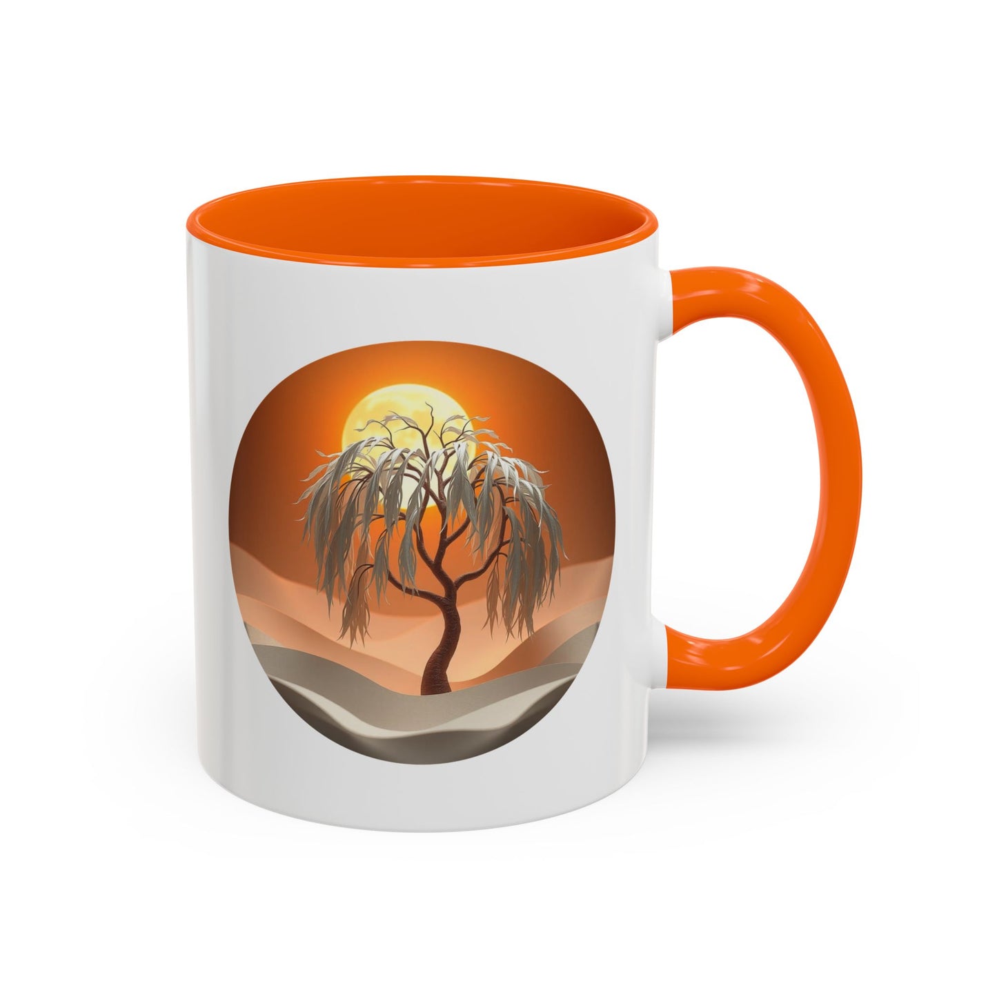 Snow Bank Tree of Life Accent Coffee Mug - 11oz Perfect for Nature Lovers & Cozy Moments