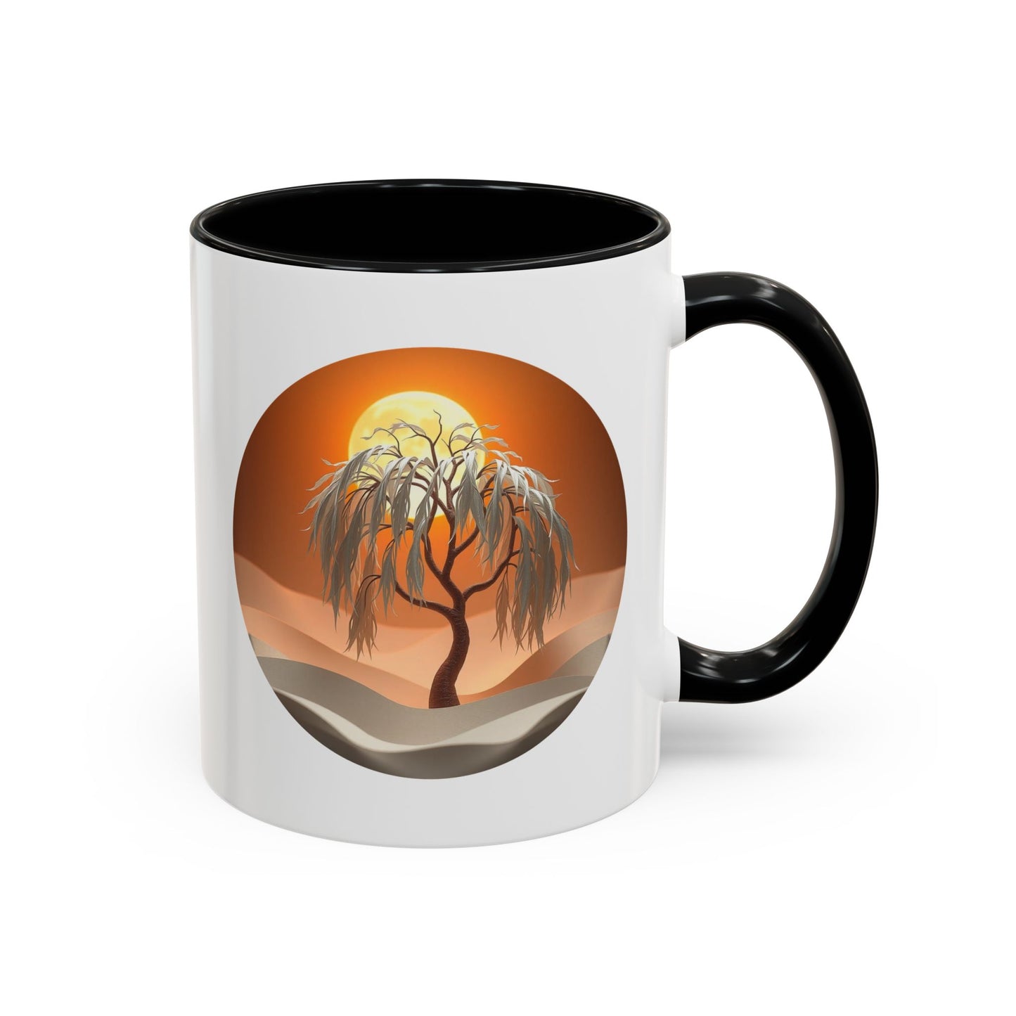 Snow Bank Tree of Life Accent Coffee Mug - 11oz Perfect for Nature Lovers & Cozy Moments