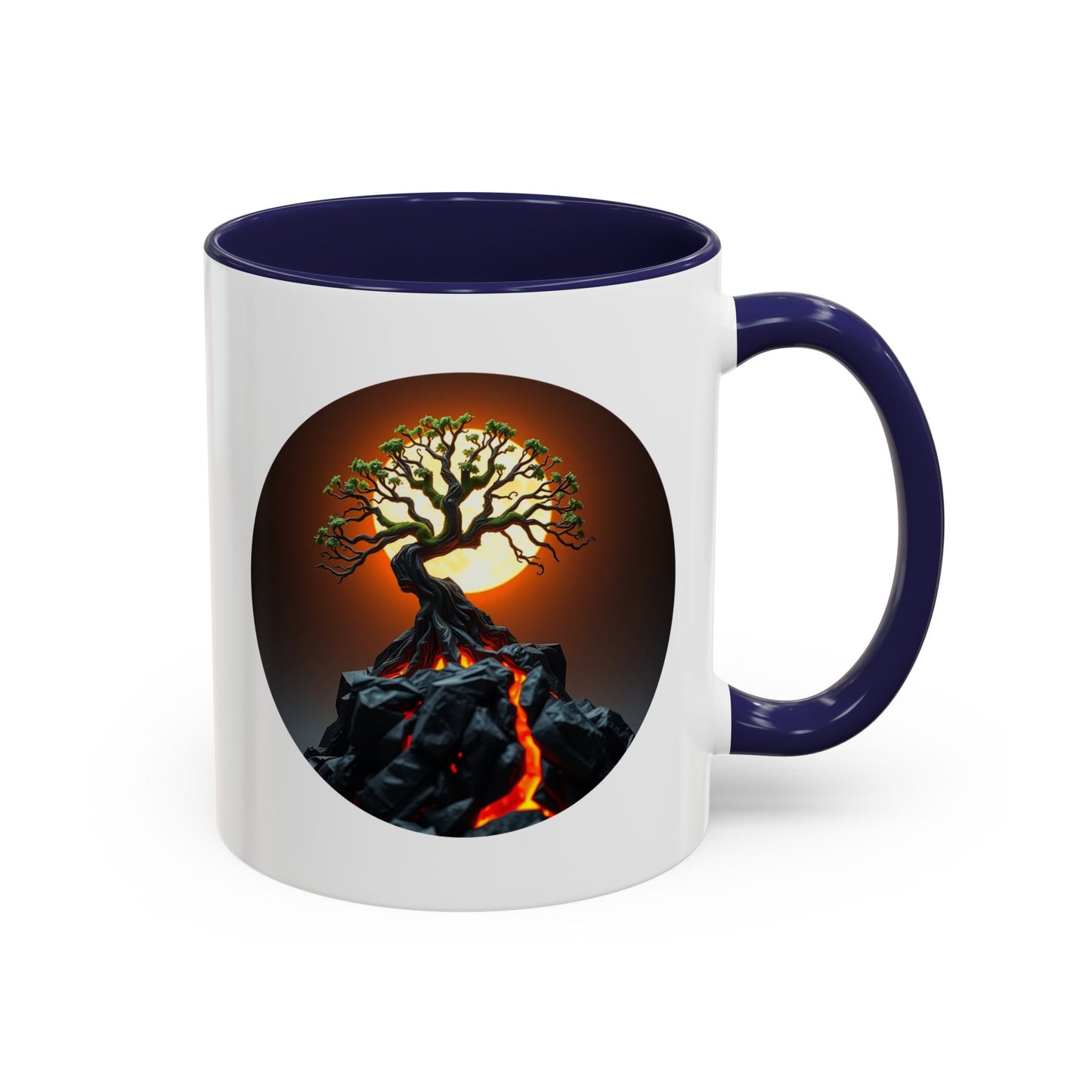 Lava Flow Tree of Life Accent Coffee Mug - 11oz Perfect for Nature Lovers & Cozy Moments
