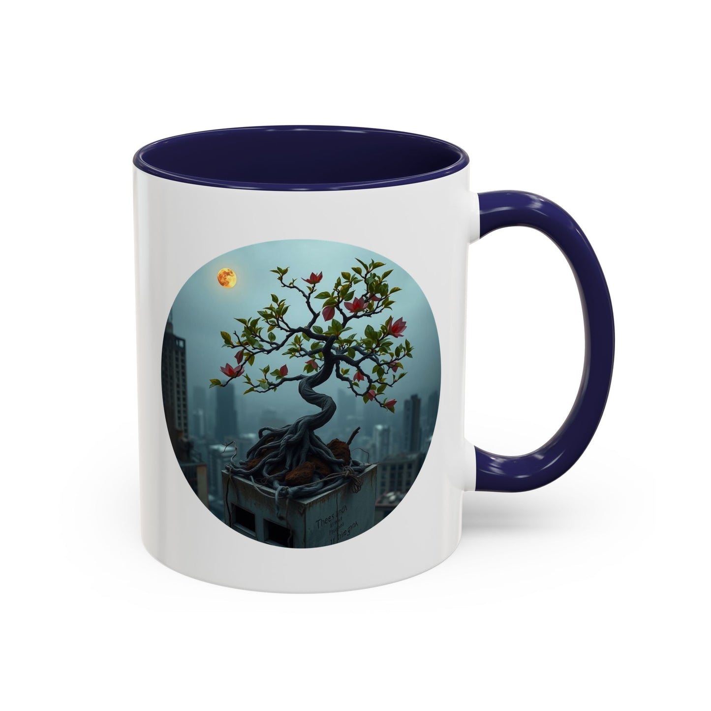 Zen Blossom Tree of Life Accent Coffee Mug - 11oz Perfect for Nature Lovers & Cozy Moments