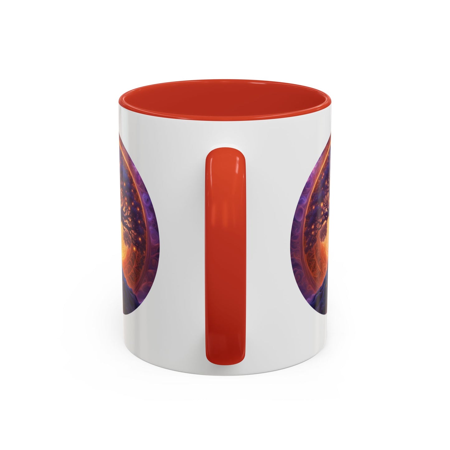 Mystical Tree of Life Accent Coffee Mug - 11oz Perfect for Nature Lovers & Cozy Moments