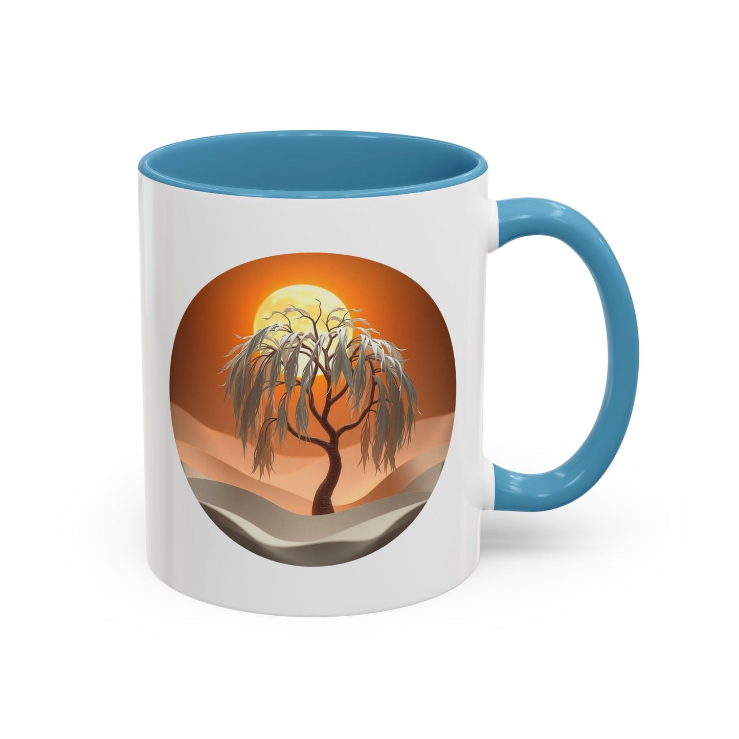 Snow Bank Tree of Life Accent Coffee Mug - 11oz Perfect for Nature Lovers & Cozy Moments