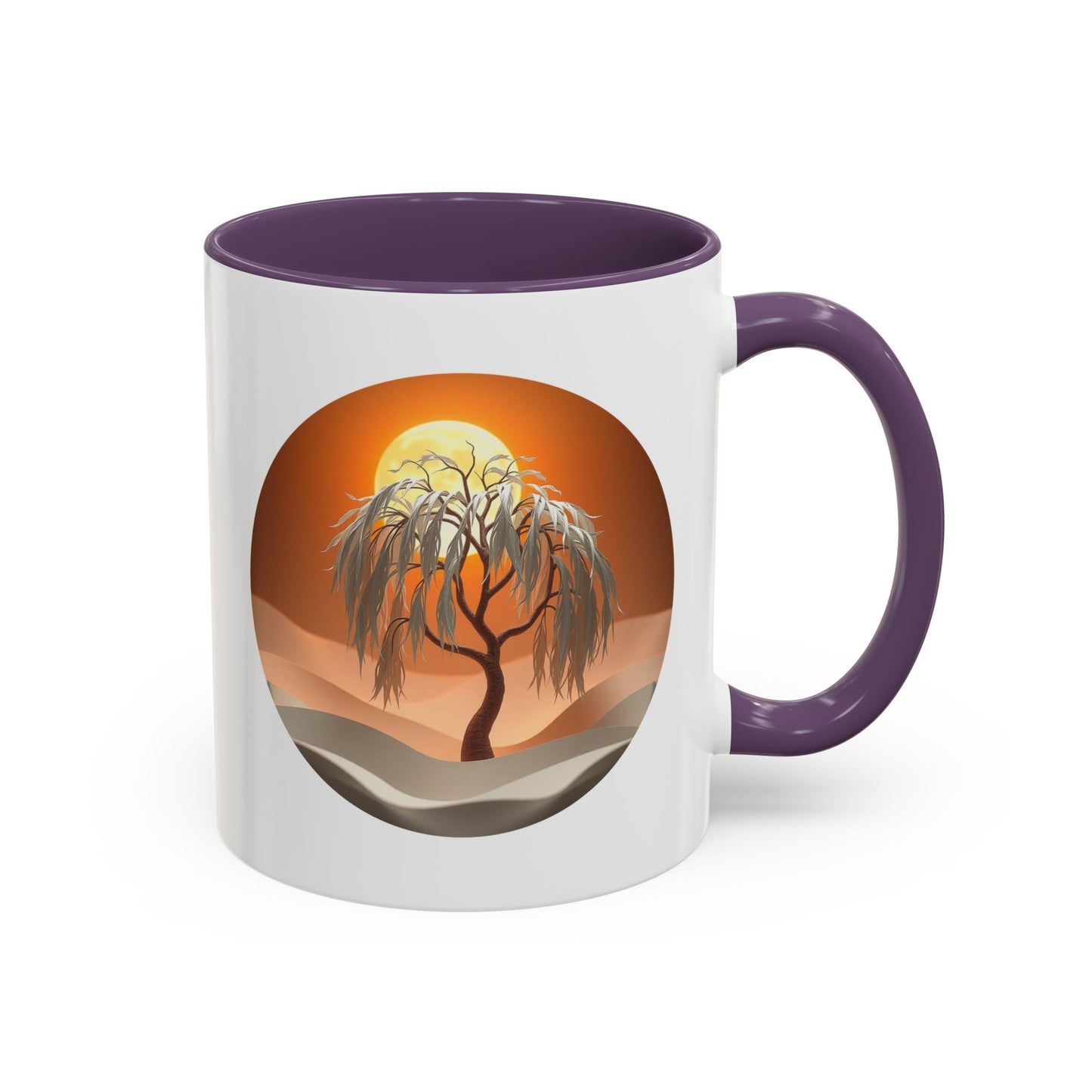 Snow Bank Tree of Life Accent Coffee Mug - 11oz Perfect for Nature Lovers & Cozy Moments