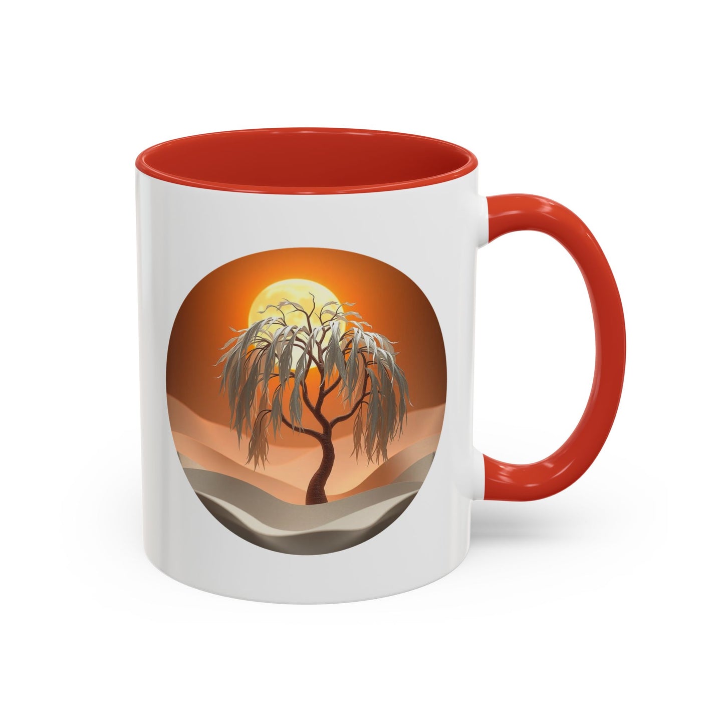 Snow Bank Tree of Life Accent Coffee Mug - 11oz Perfect for Nature Lovers & Cozy Moments