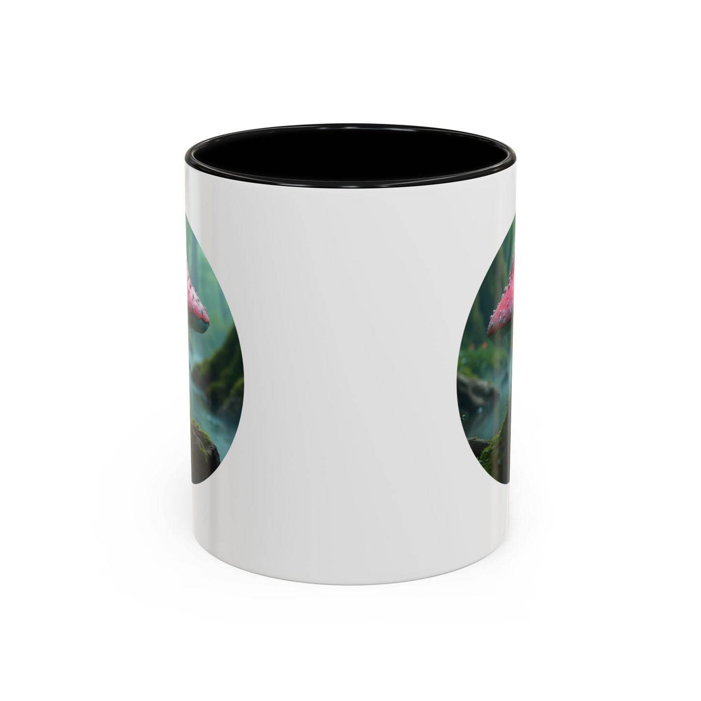 Whimsical Mushroom Accent Coffee Mug - 11oz & 15oz - Perfect for Nature Lovers