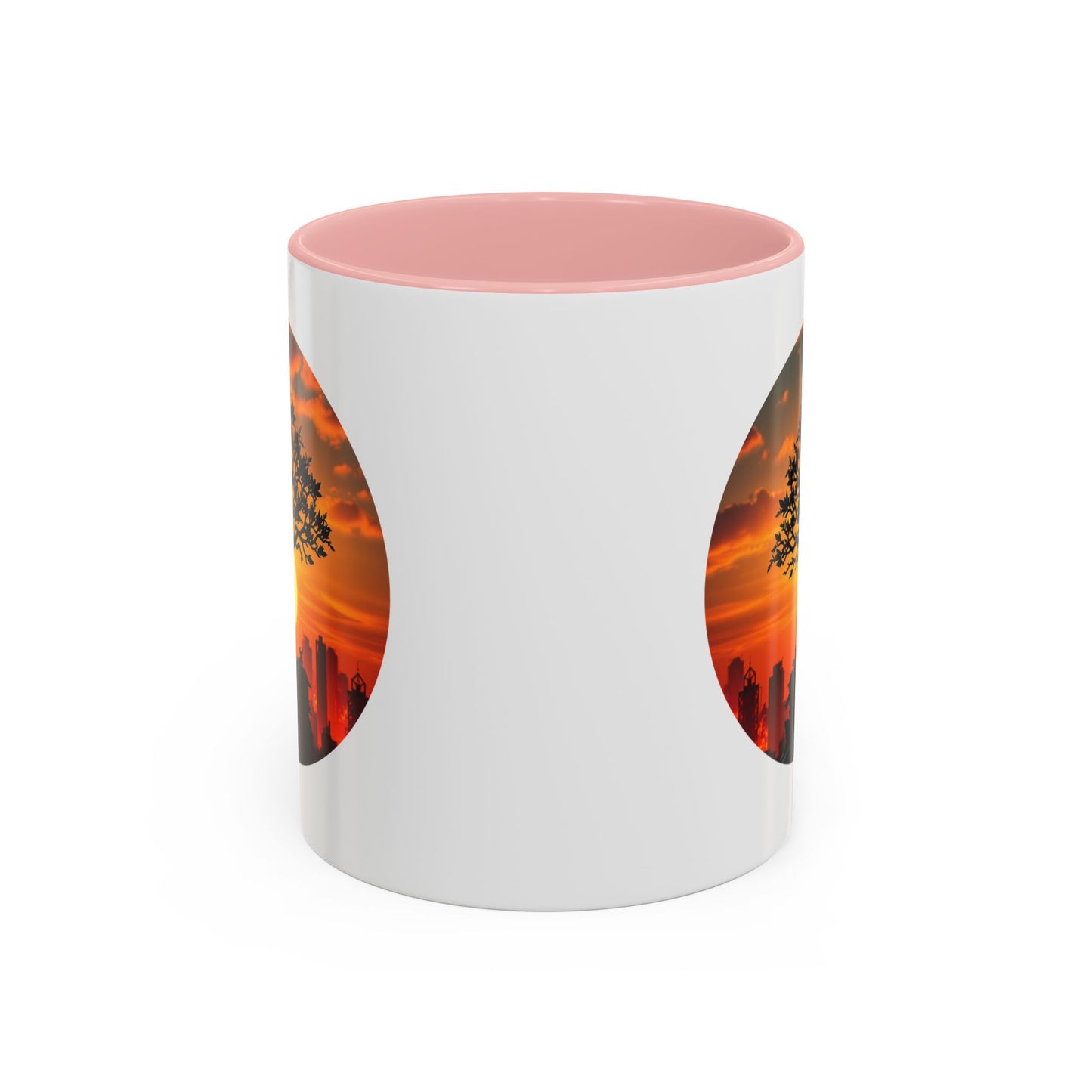 Serene Sunset Tree of Life Accent Coffee Mug - 11oz Perfect for Nature Lovers & Cozy Moments