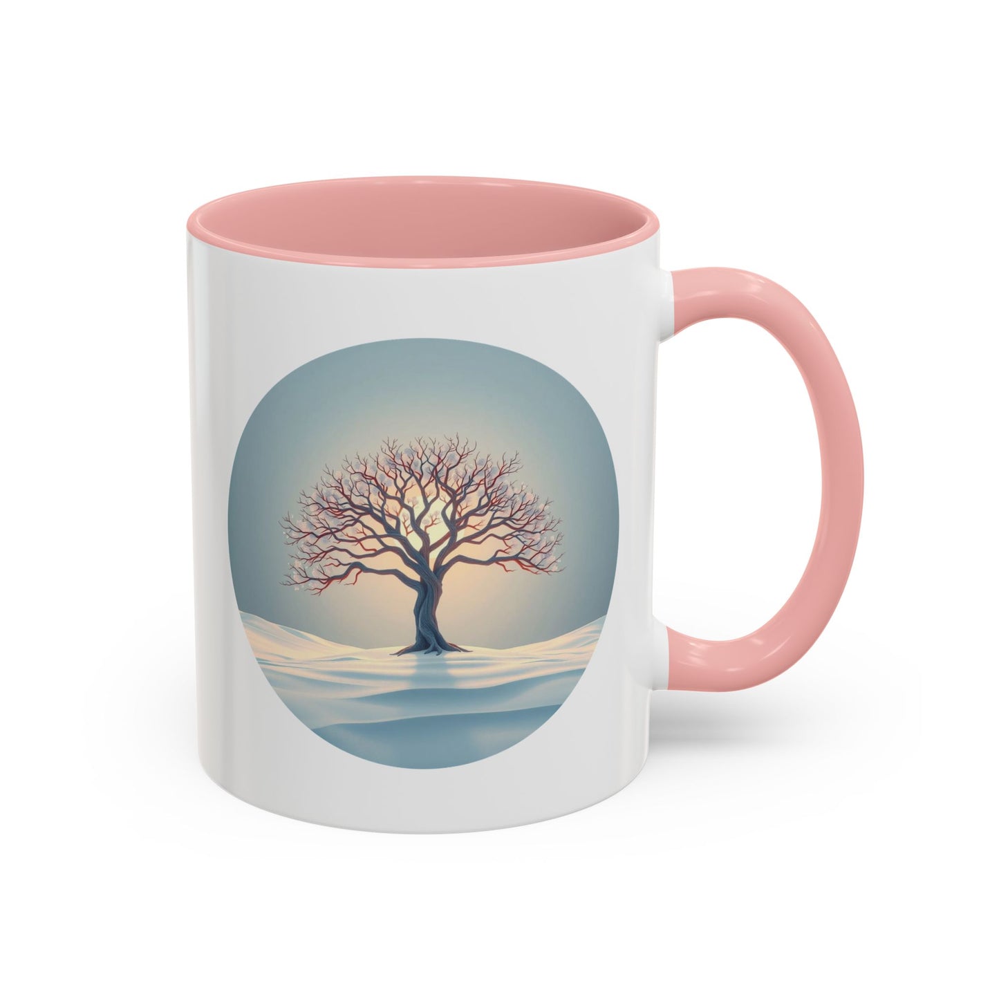 Serene Nature Tree of Life Accent Coffee Mug - 11oz Perfect for Nature Lovers & Cozy Moments