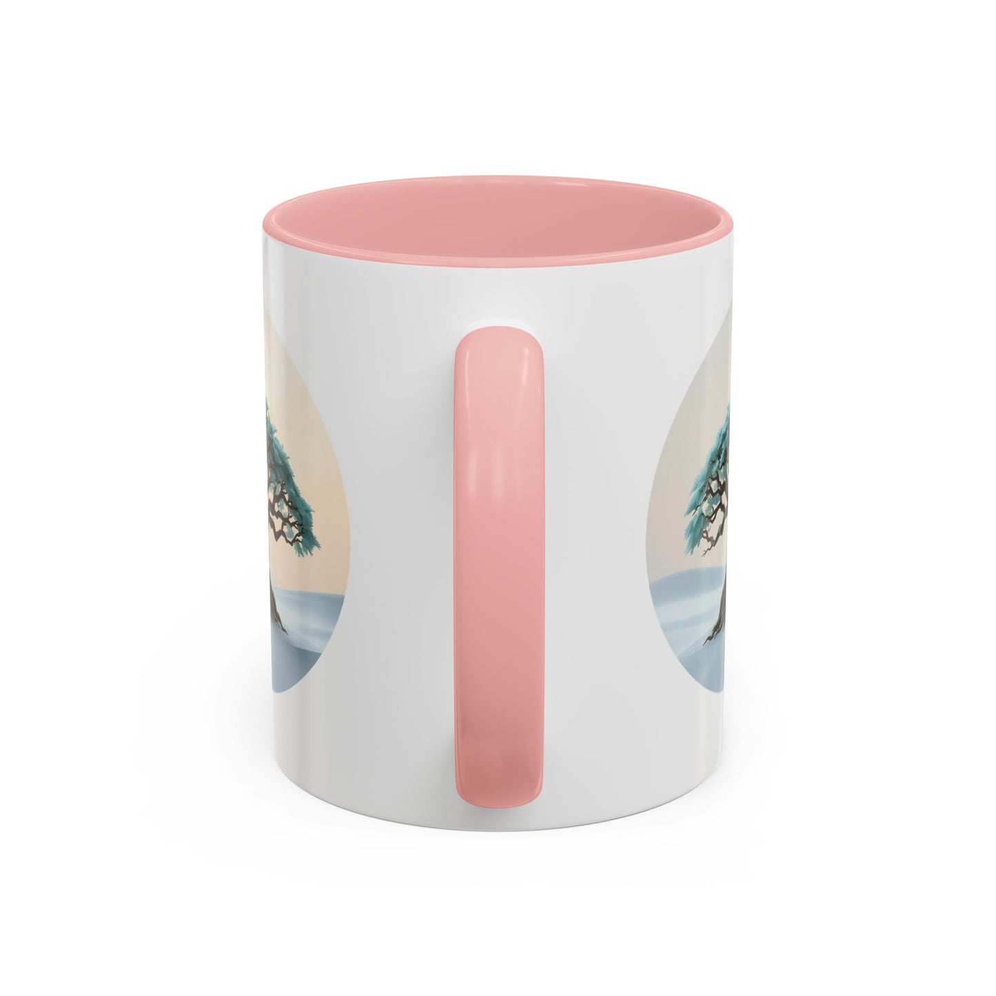 Snowy Drift Tree of Life Accent Coffee Mug - 11oz Perfect for Nature Lovers & Cozy Moments