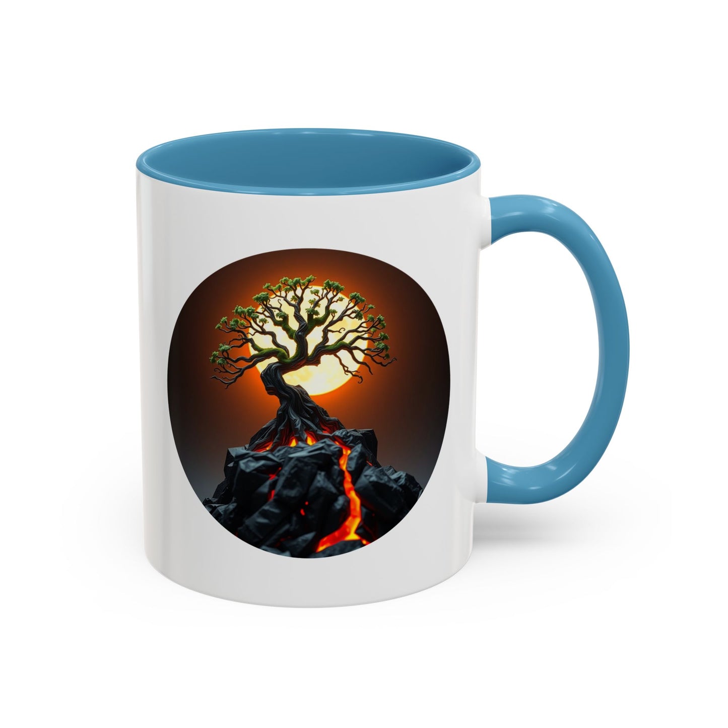Lava Flow Tree of Life Accent Coffee Mug - 11oz Perfect for Nature Lovers & Cozy Moments