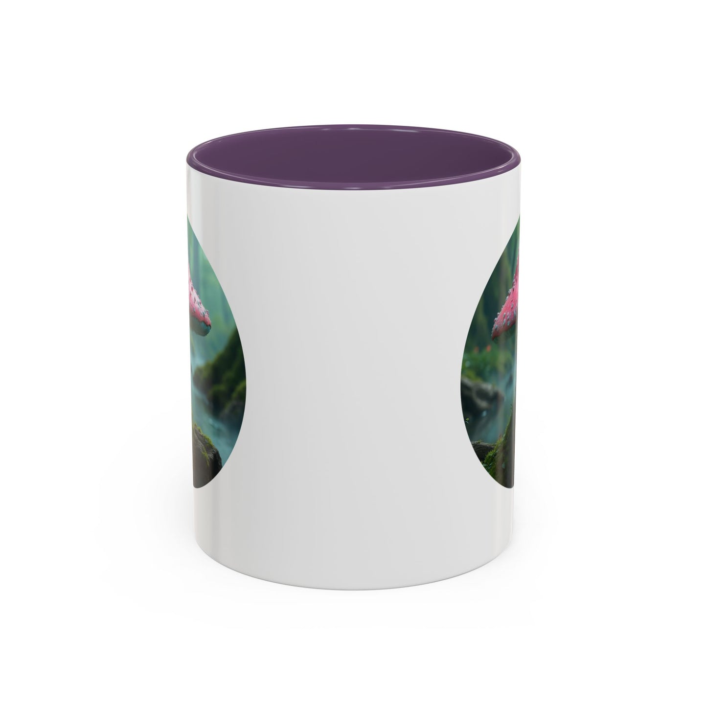Whimsical Mushroom Accent Coffee Mug - 11oz & 15oz - Perfect for Nature Lovers