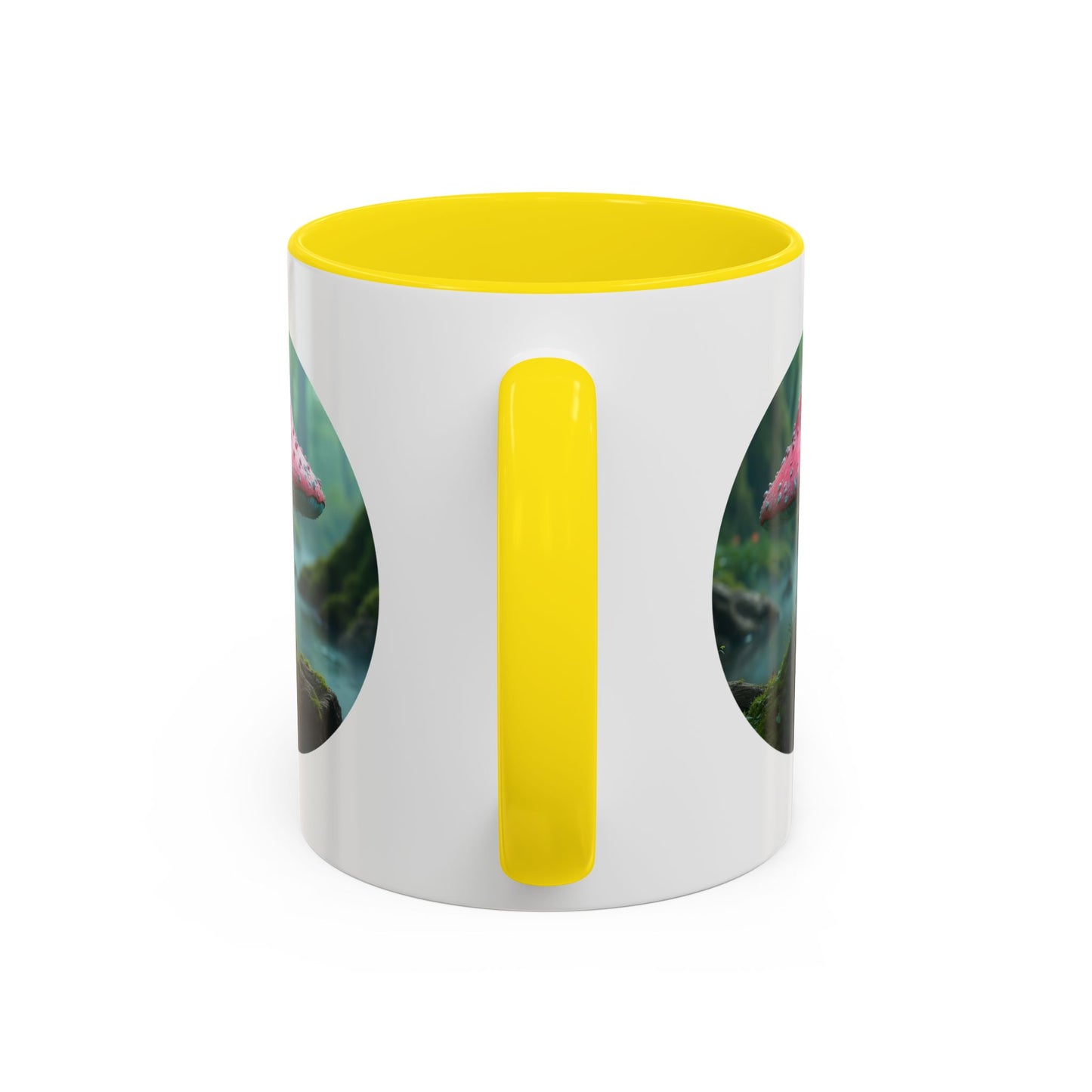 Whimsical Mushroom Accent Coffee Mug - 11oz & 15oz - Perfect for Nature Lovers