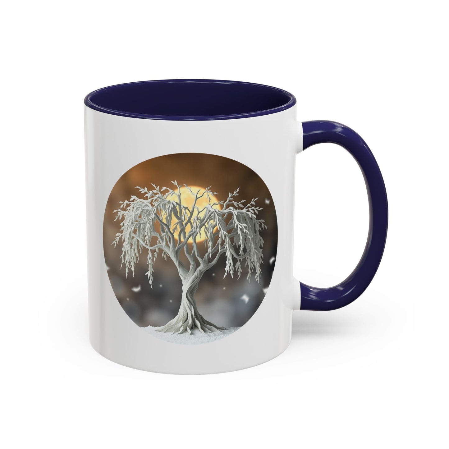 Mystical Tree of Life Accent Coffee Mug - 11oz Perfect for Nature Lovers & Cozy Moments