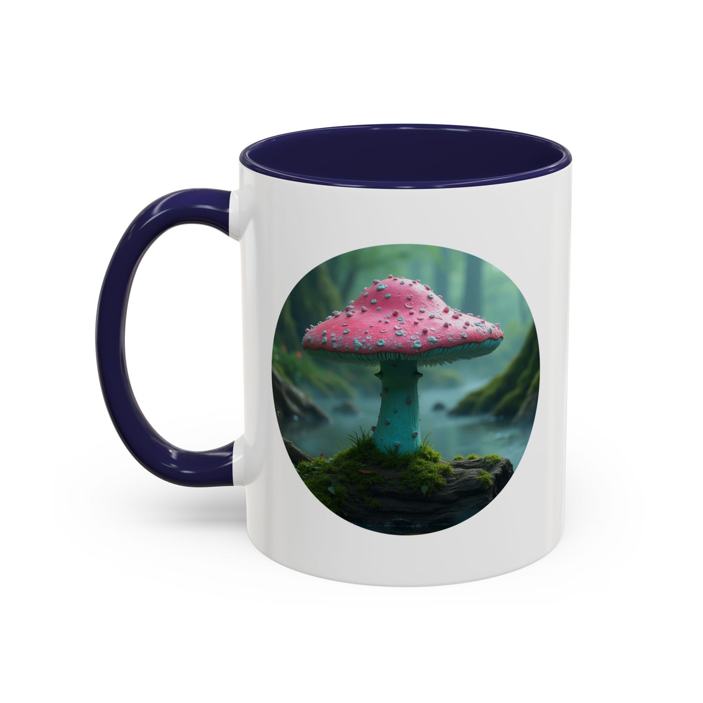 Whimsical Mushroom Accent Coffee Mug - 11oz & 15oz - Perfect for Nature Lovers