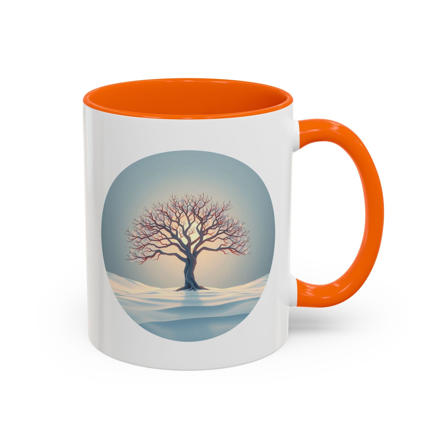 Serene Nature Tree of Life Accent Coffee Mug - 11oz Perfect for Nature Lovers & Cozy Moments