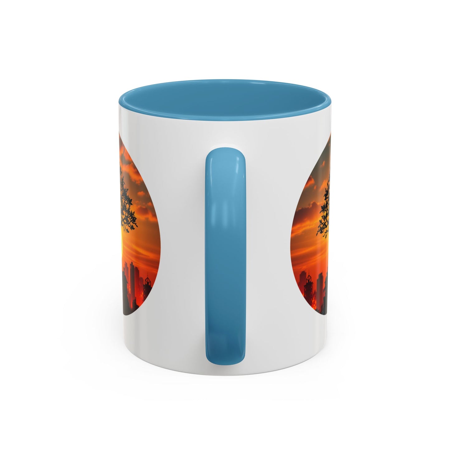 Serene Sunset Tree of Life Accent Coffee Mug - 11oz Perfect for Nature Lovers & Cozy Moments